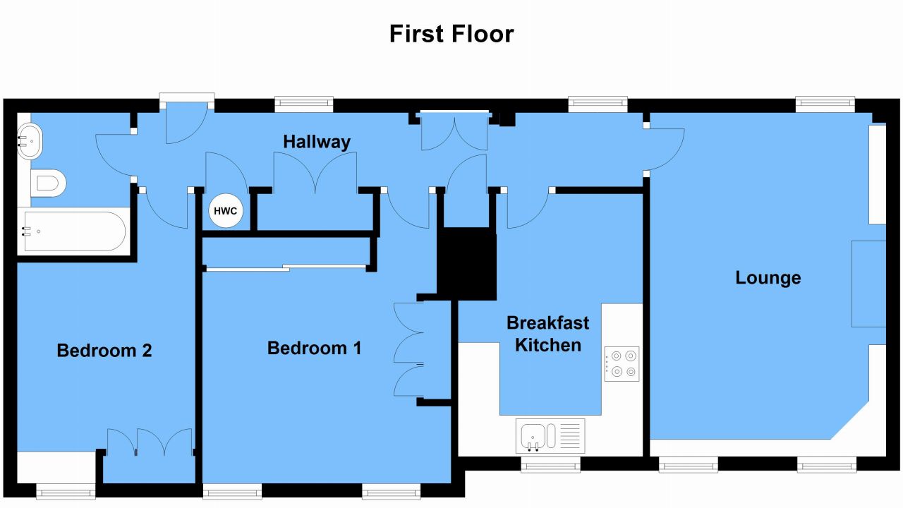 2 bedroom flat flat/apartment For Sale Alcester - First Floor