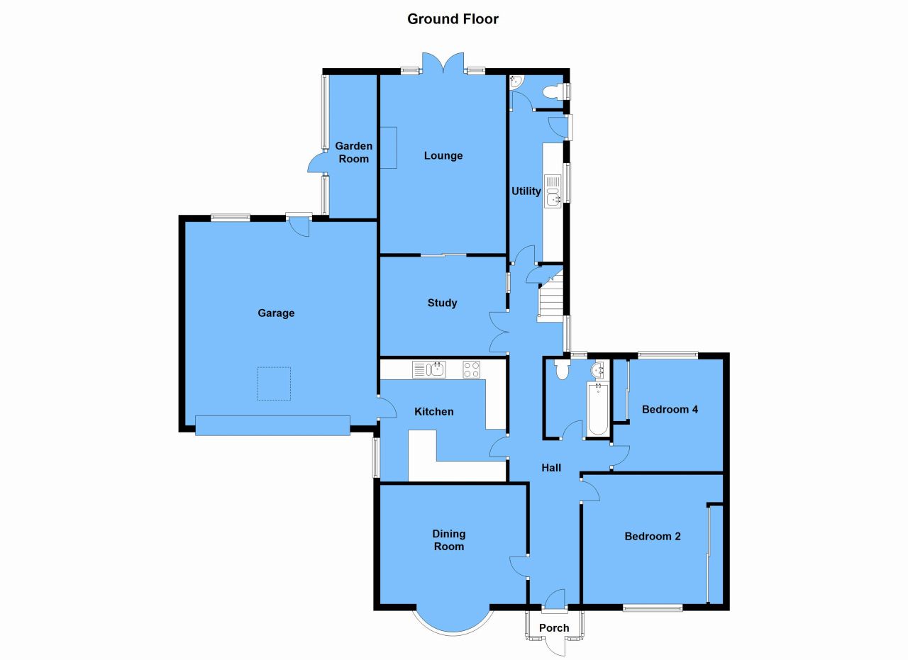 5 bedroom detached house SSTC in Kings Coughton, Alcester - Floorplan 1