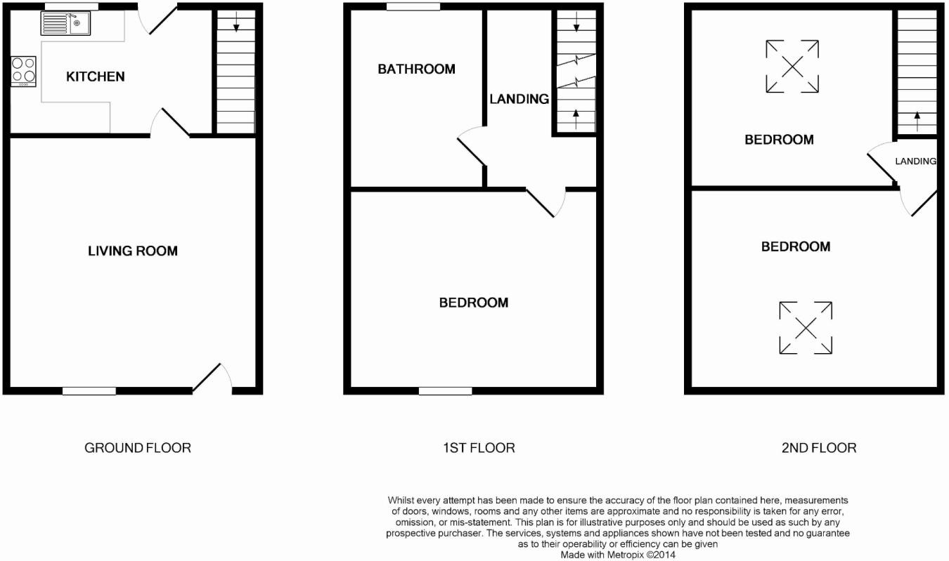 3 bedroom mid terraced house For Sale in Todmorden - Floorplan 1.