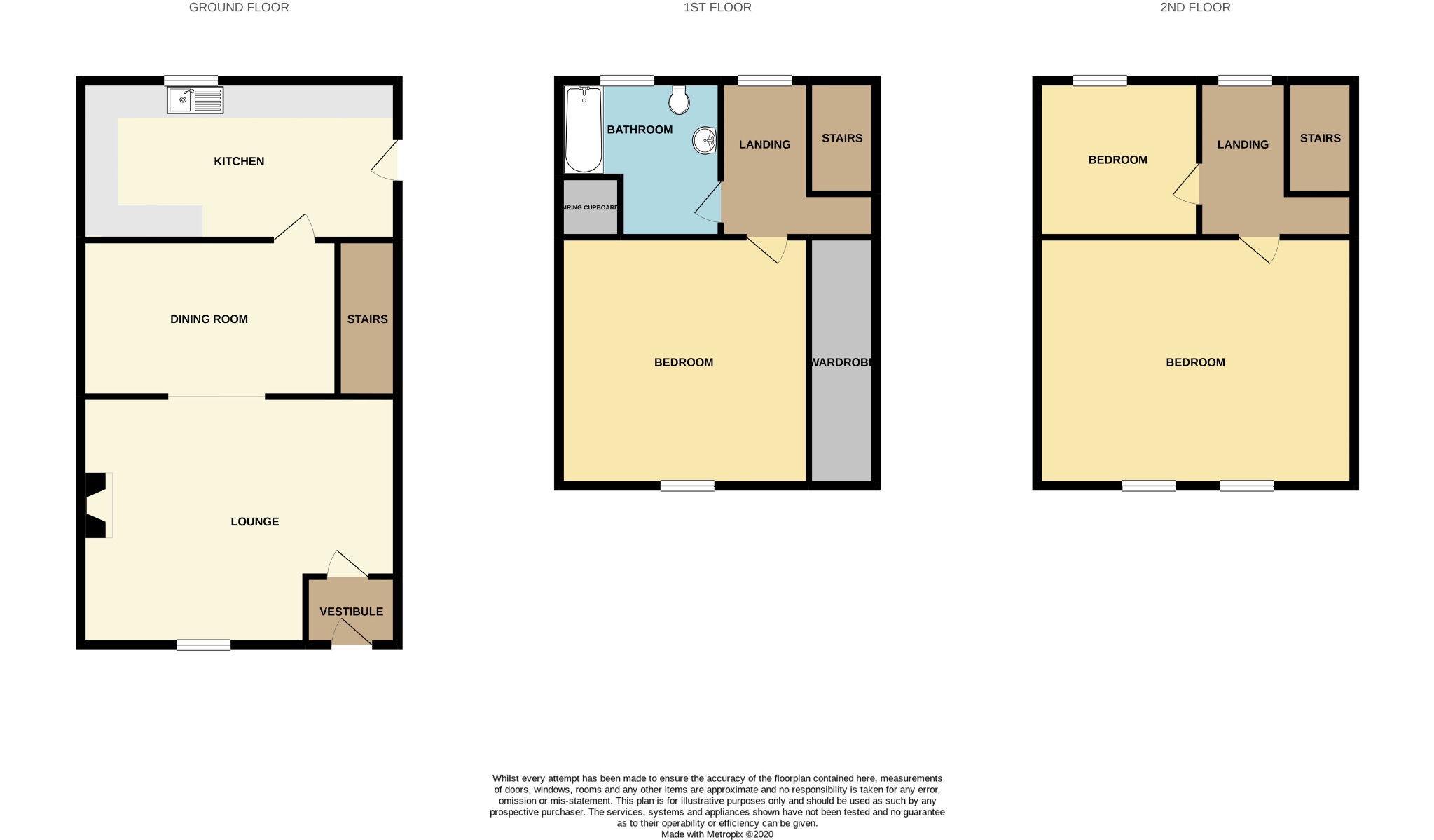3 bedroom mid terraced house For Sale in Calderdale - Floorplan 1.