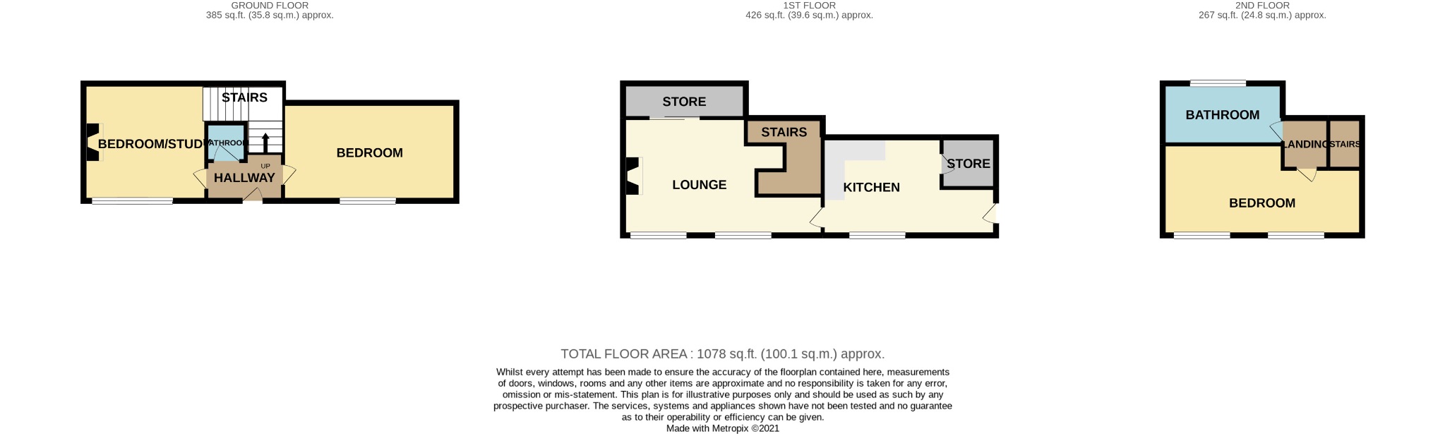 3 bedroom detached house For Sale in Todmorden - Floorplan 1.