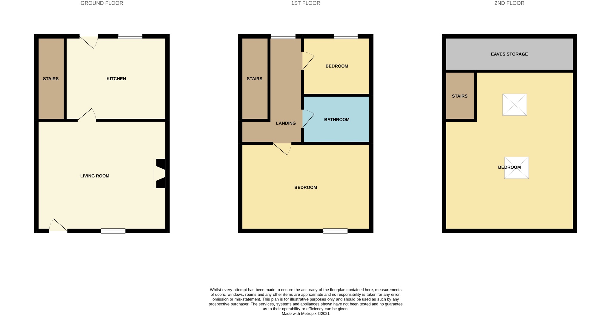 3 bedroom mid terraced house For Sale in Todmorden - Floorplan 1.