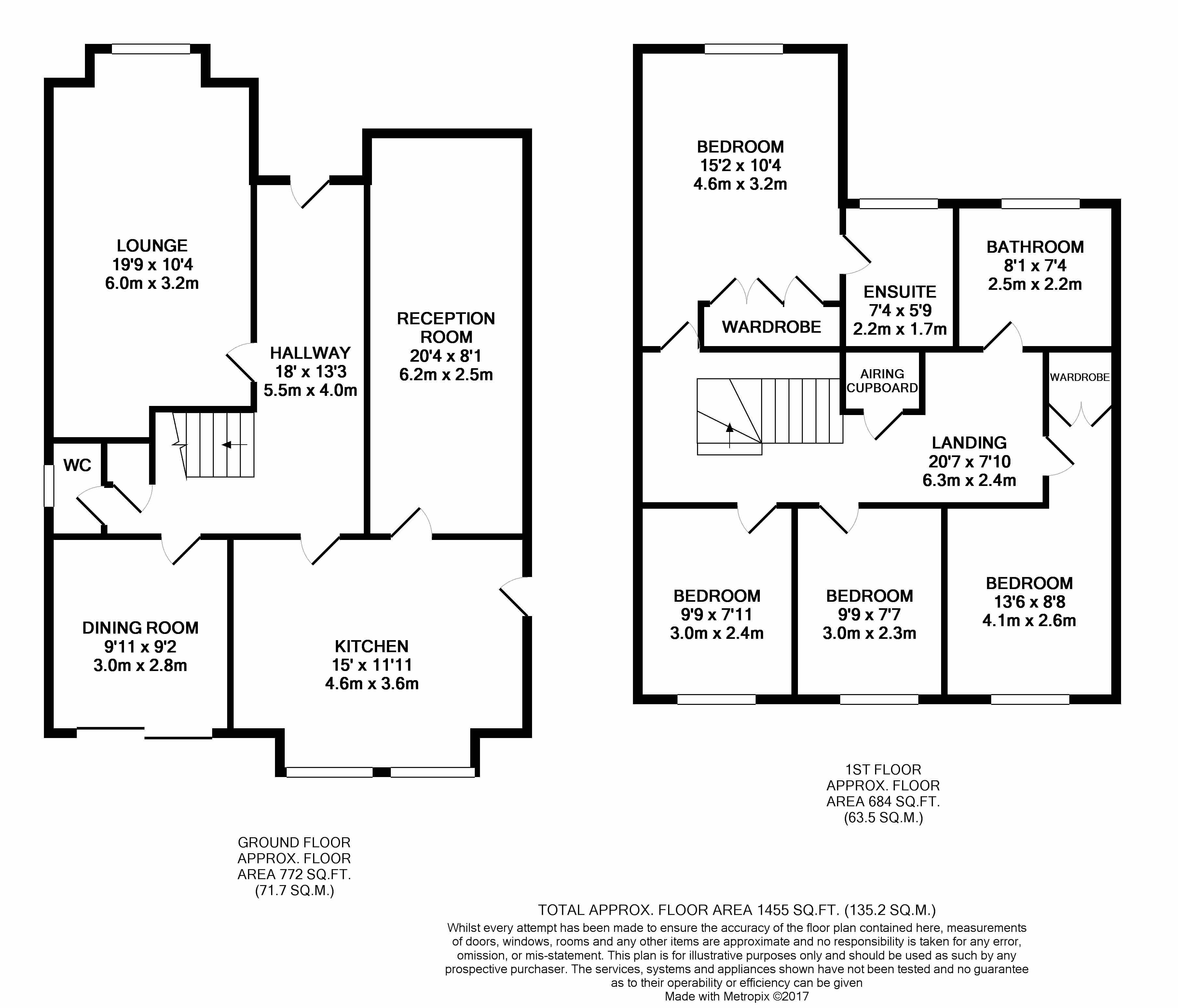 4 bedroom detached house SSTC in Ipswich - Floorplan 1