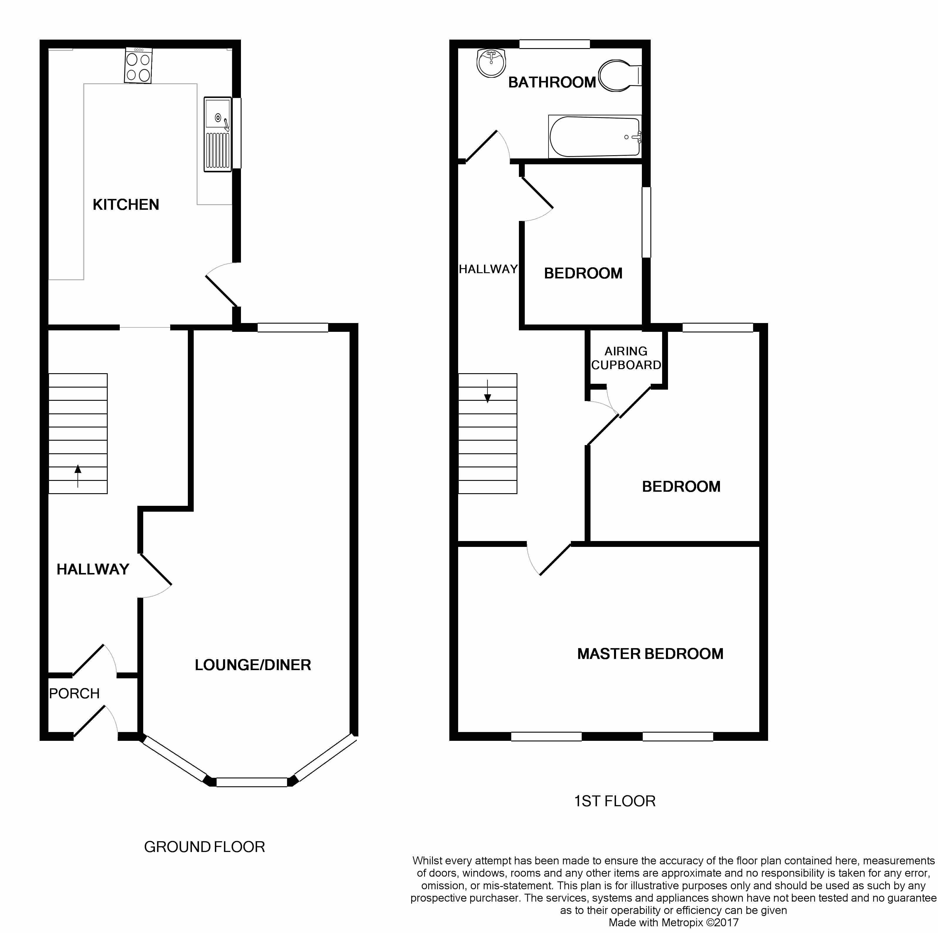 3 bedroom semi-detached house Under Offer in Ipswich - Floorplan 1