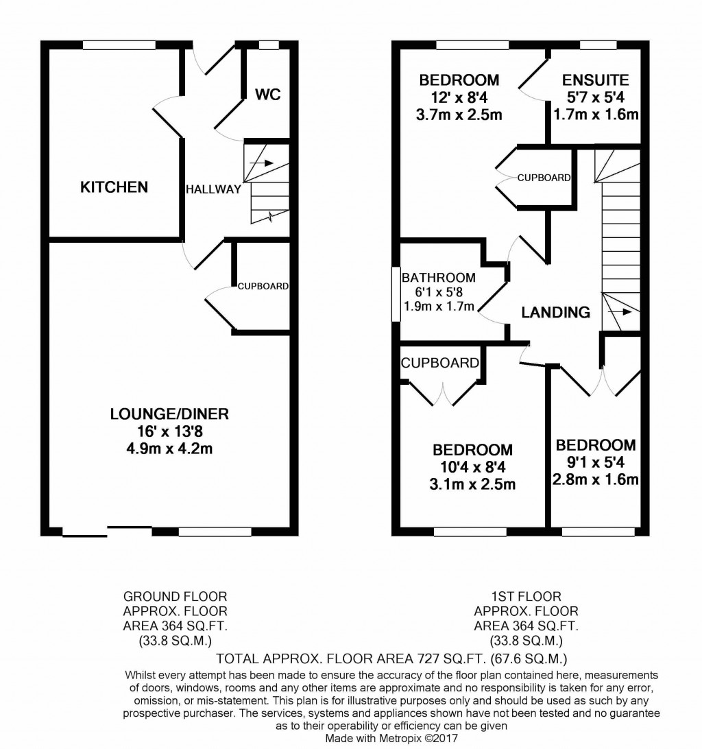 3 bedroom detached house SSTC in Ipswich - floorplan 1