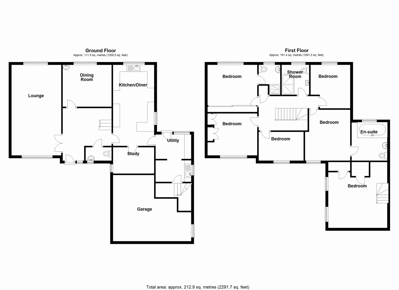 6 bedroom detached house For Sale in Solihull - Floorplan 1.