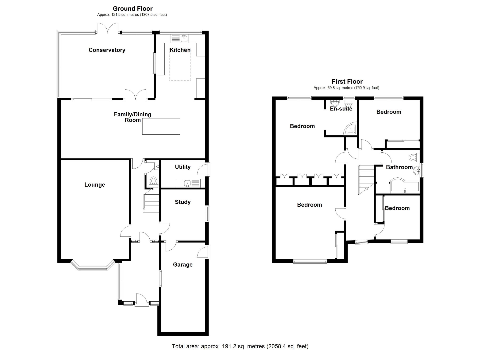 4 bedroom detached house SSTC in Solihull - Floorplan 1.