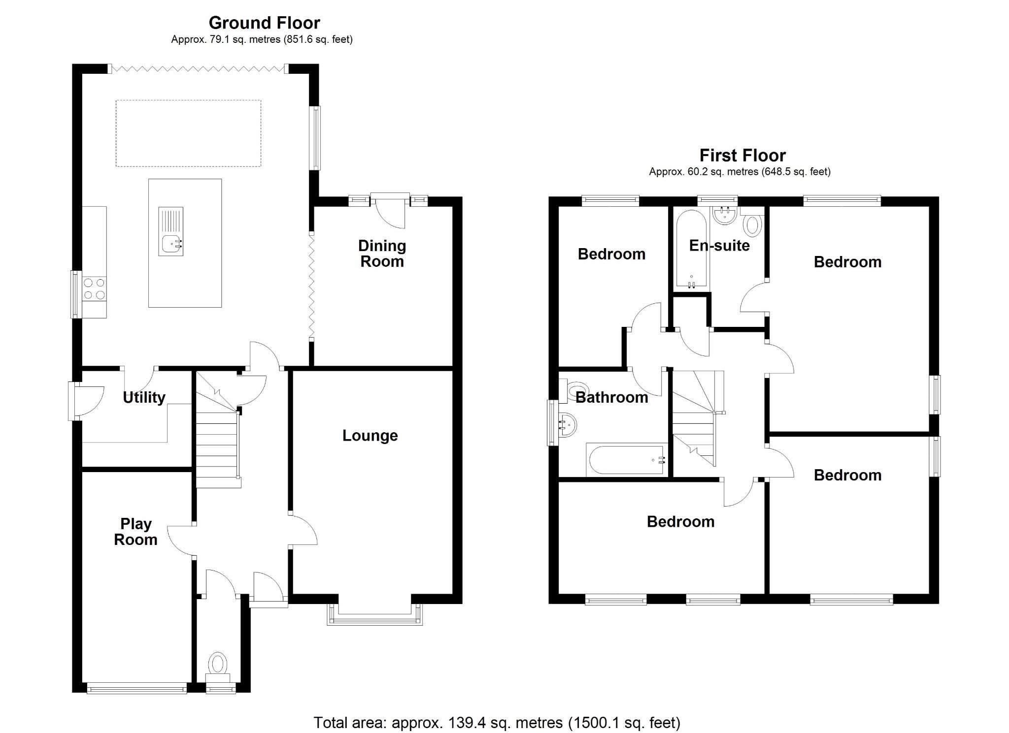 4 bedroom detached house For Sale in Solihull - Floorplan 1.