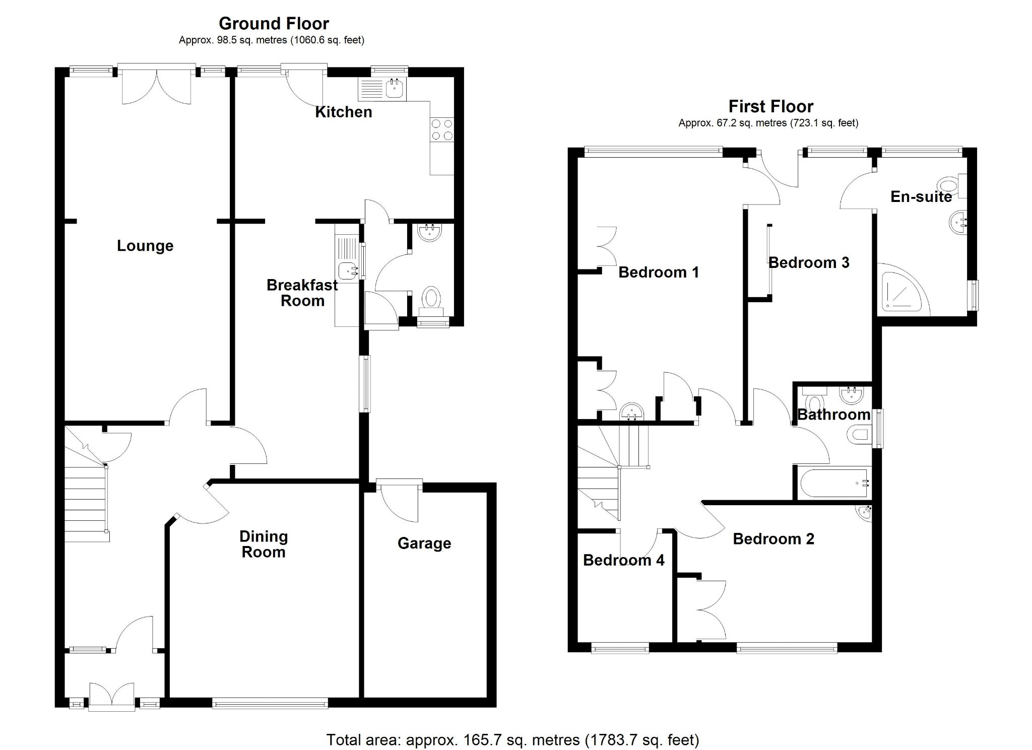4 bedroom semi-detached house For Sale in Birmingham - Floorplan 1.