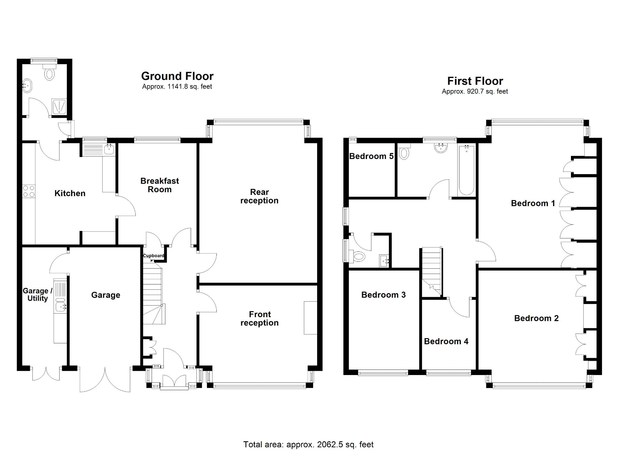 4 bedroom detached house For Sale in Solihull - Floorplan 1.