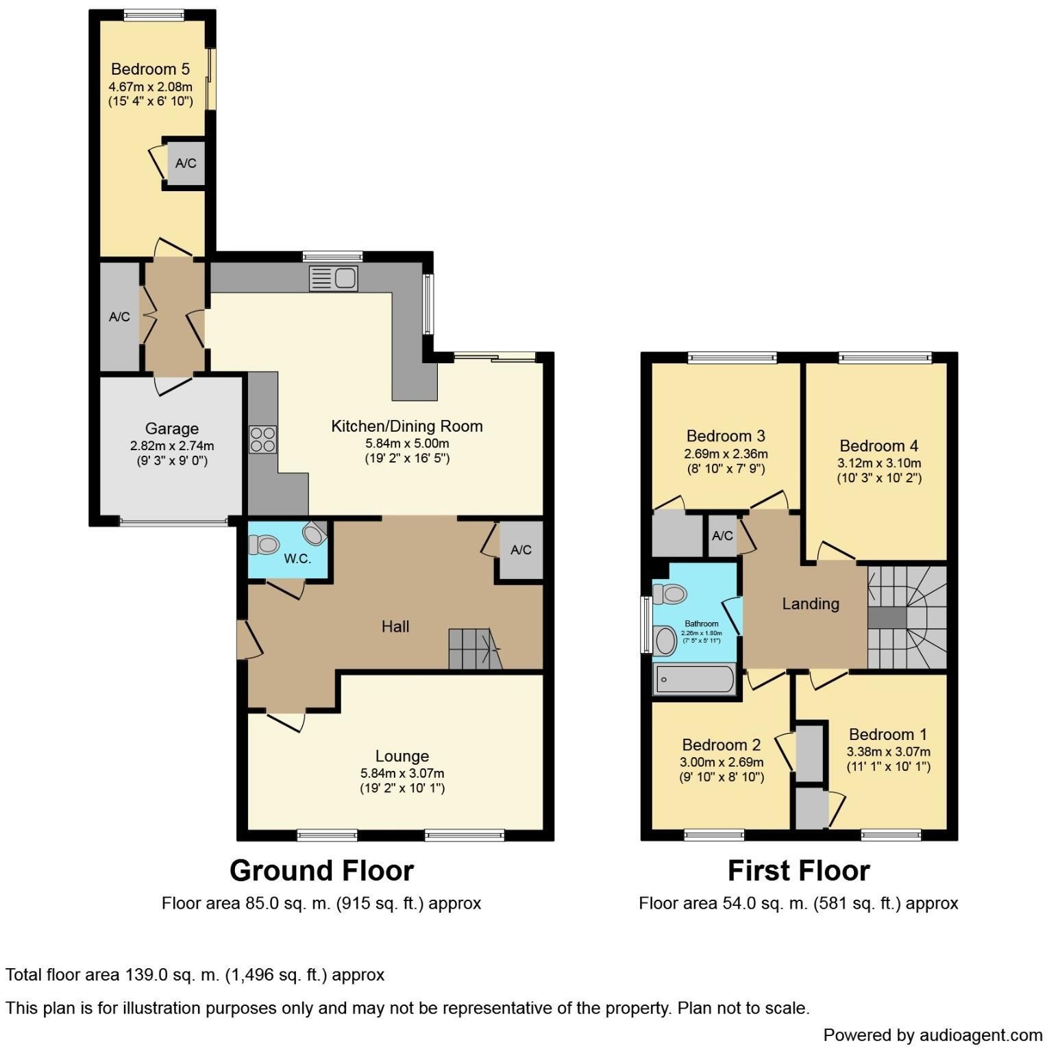 4 bedroom detached house For Sale in Solihull - Floorplan 1.
