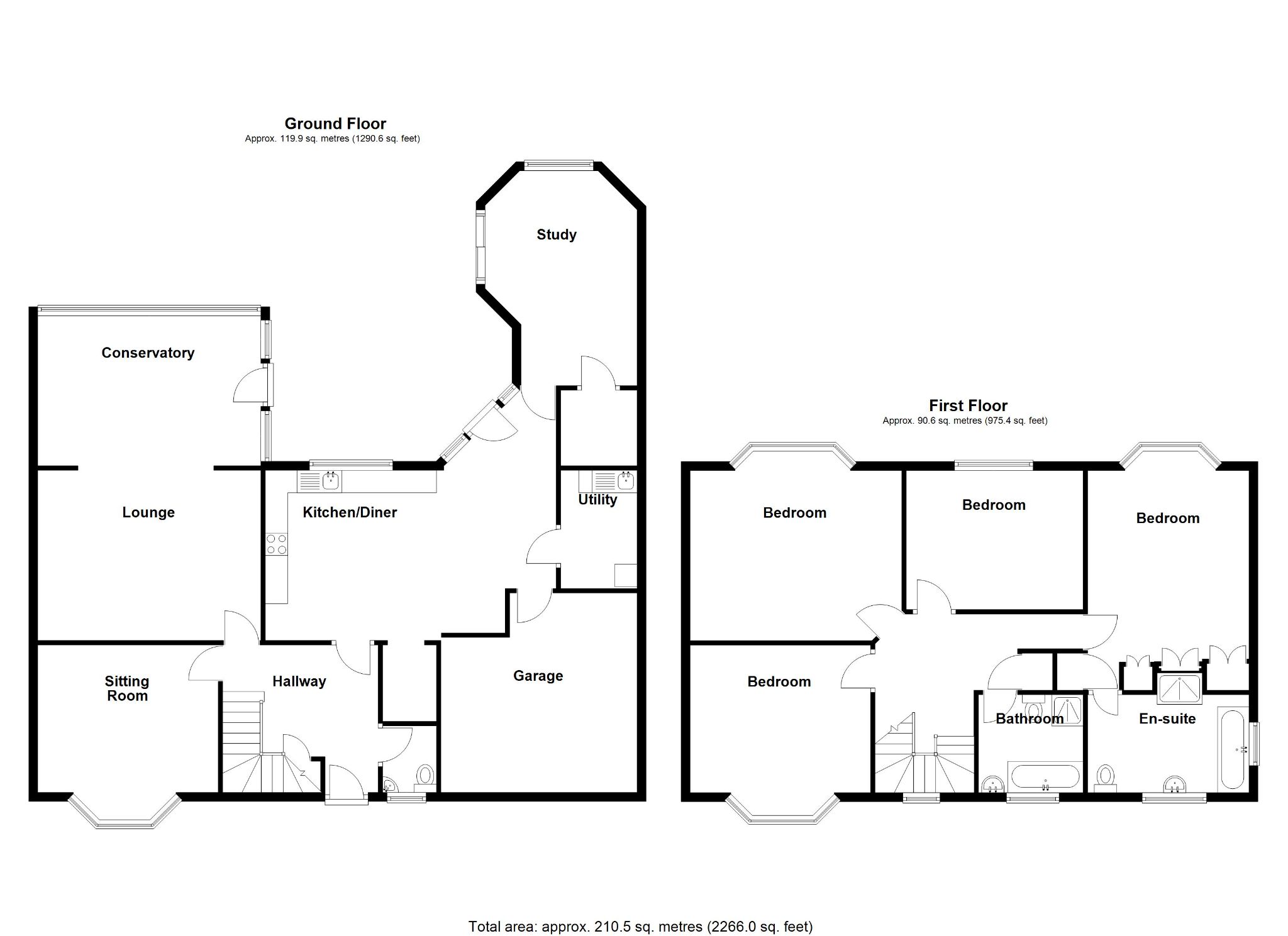 4 bedroom detached house For Sale in Solihull - Floorplan 1.