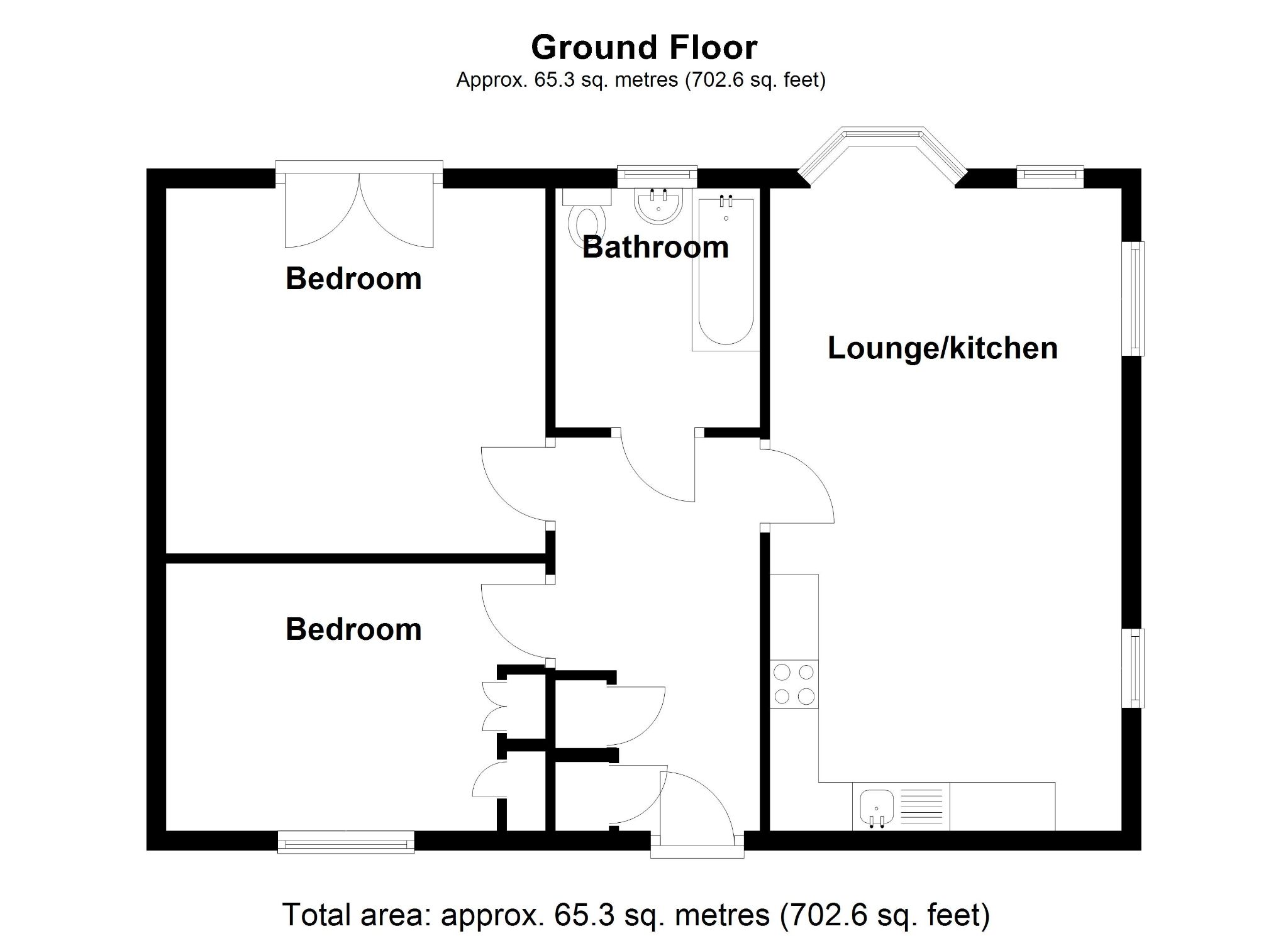 2 bedroom apartment flat/apartment For Sale in Solihull - Floorplan 1.