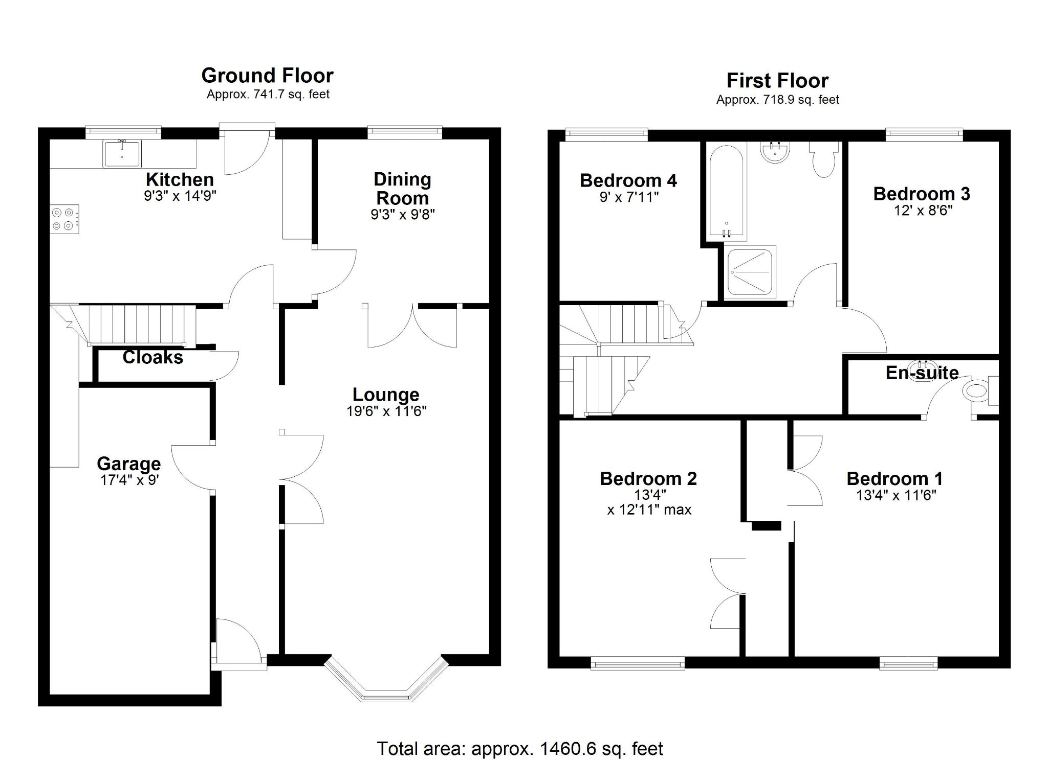 4 bedroom detached house For Sale in Solihull - Floorplan 1.