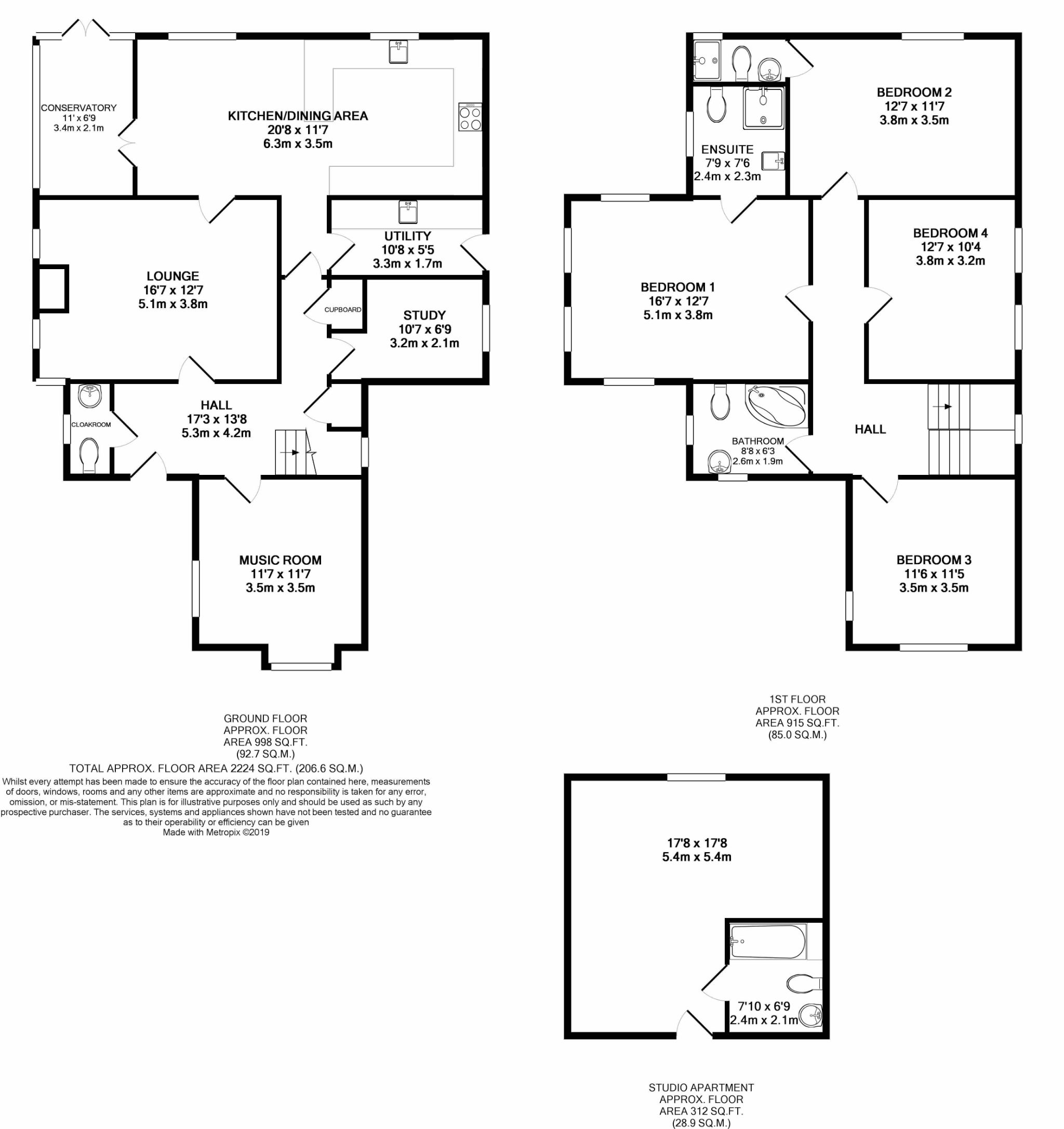 4 bedroom detached house SSTC in Douglas - Floorplan 1