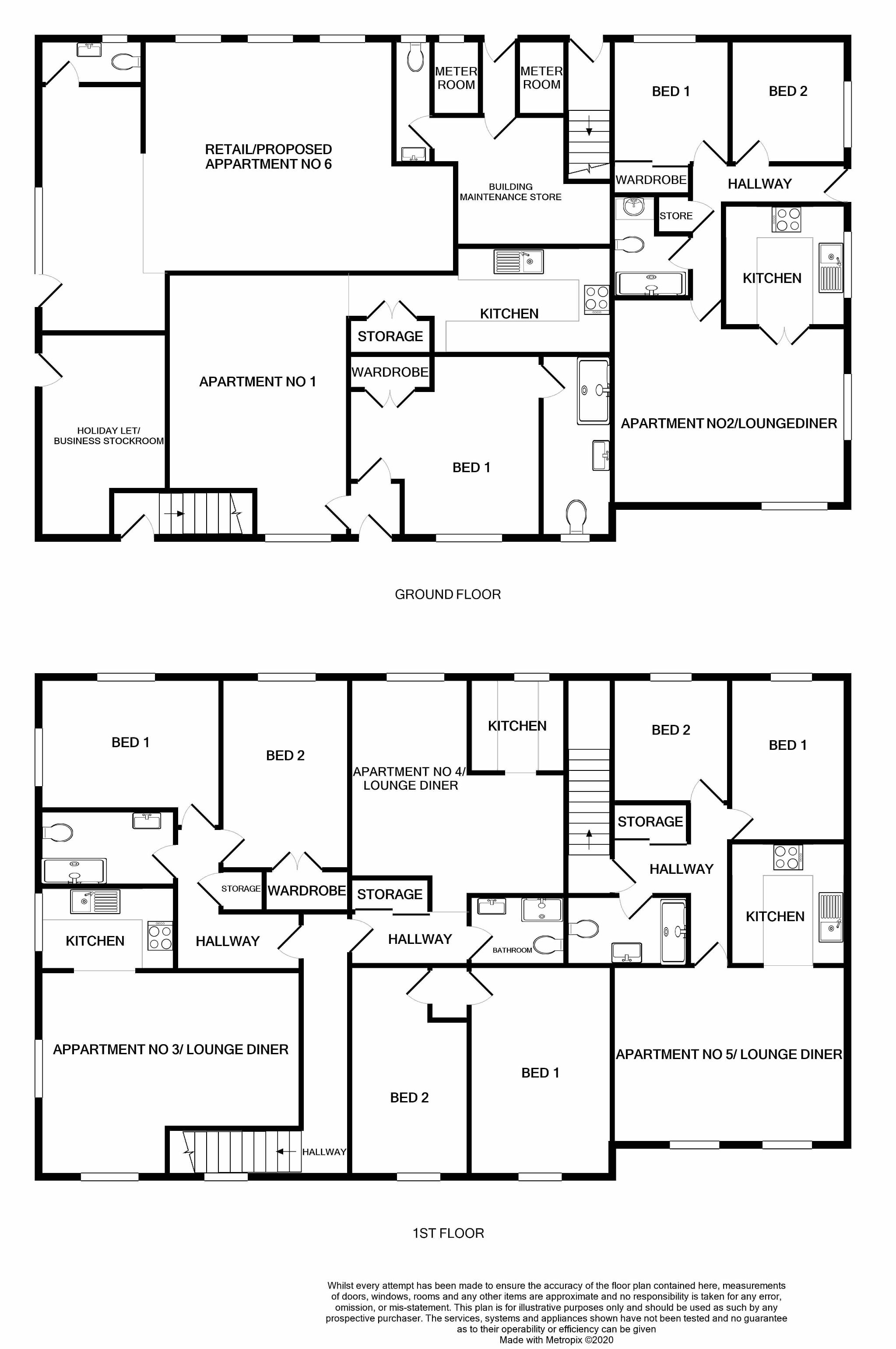Holiday Flat/apartment For Sale in Port Erin - Floorplan 1