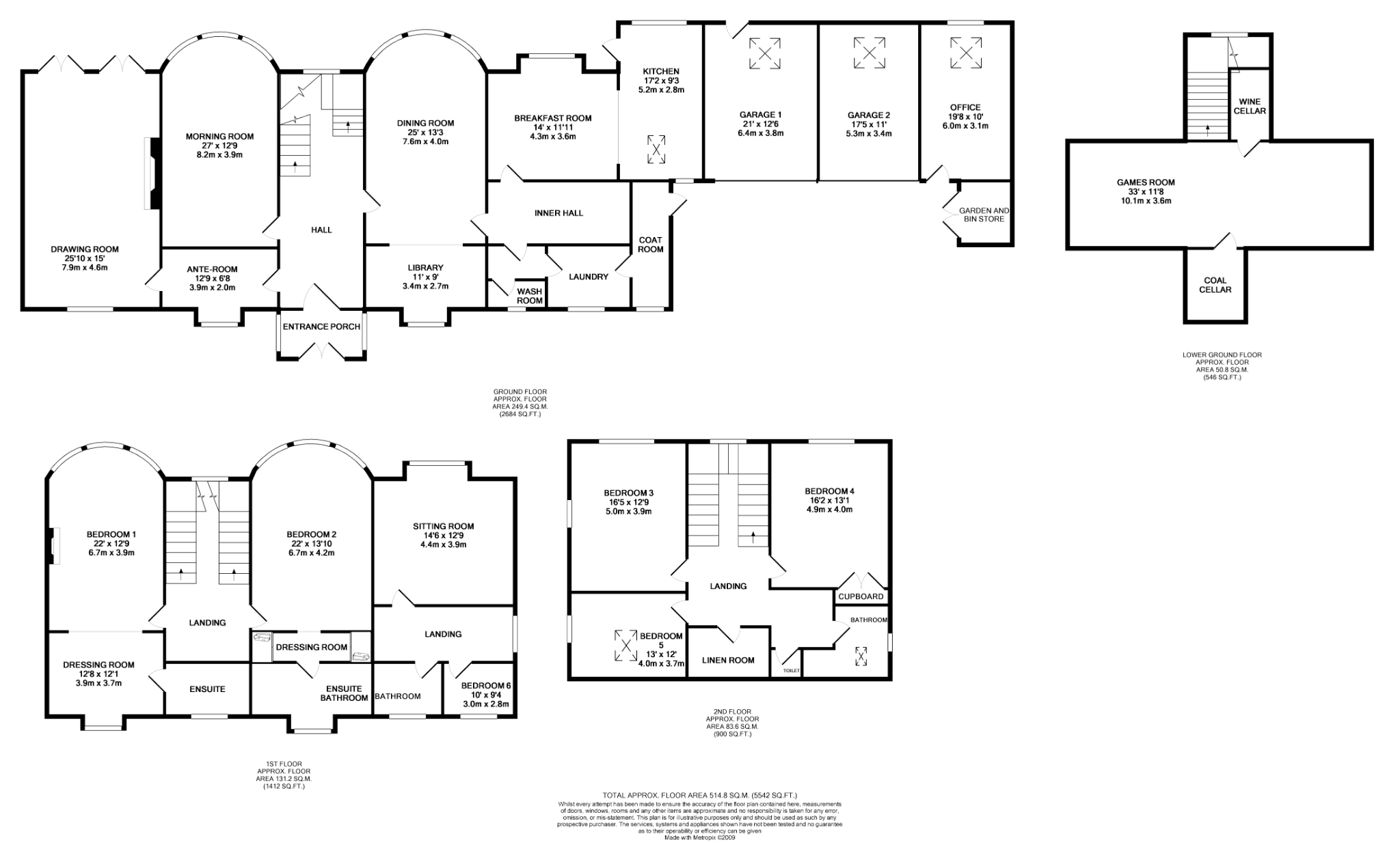 6 bedroom detached house For Sale in Castletown - Floorplan 1