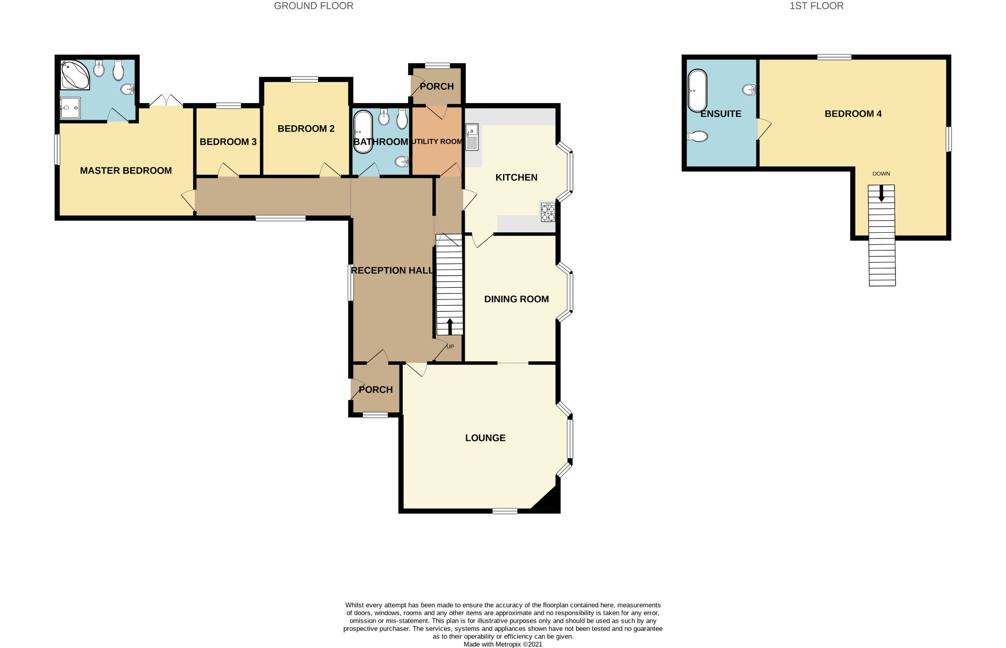 4 bedroom detached bungalow SSTC in Ballasalla - Floorplan 1
