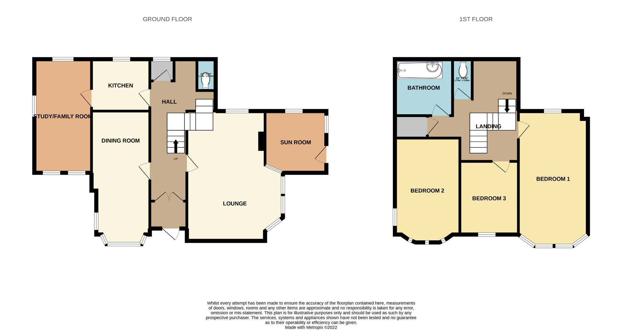 3 bedroom detached house For Sale in Port St. Mary - Floorplan 1