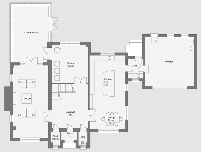 4 bedroom detached house For Sale in Douglas - Floorplan 2