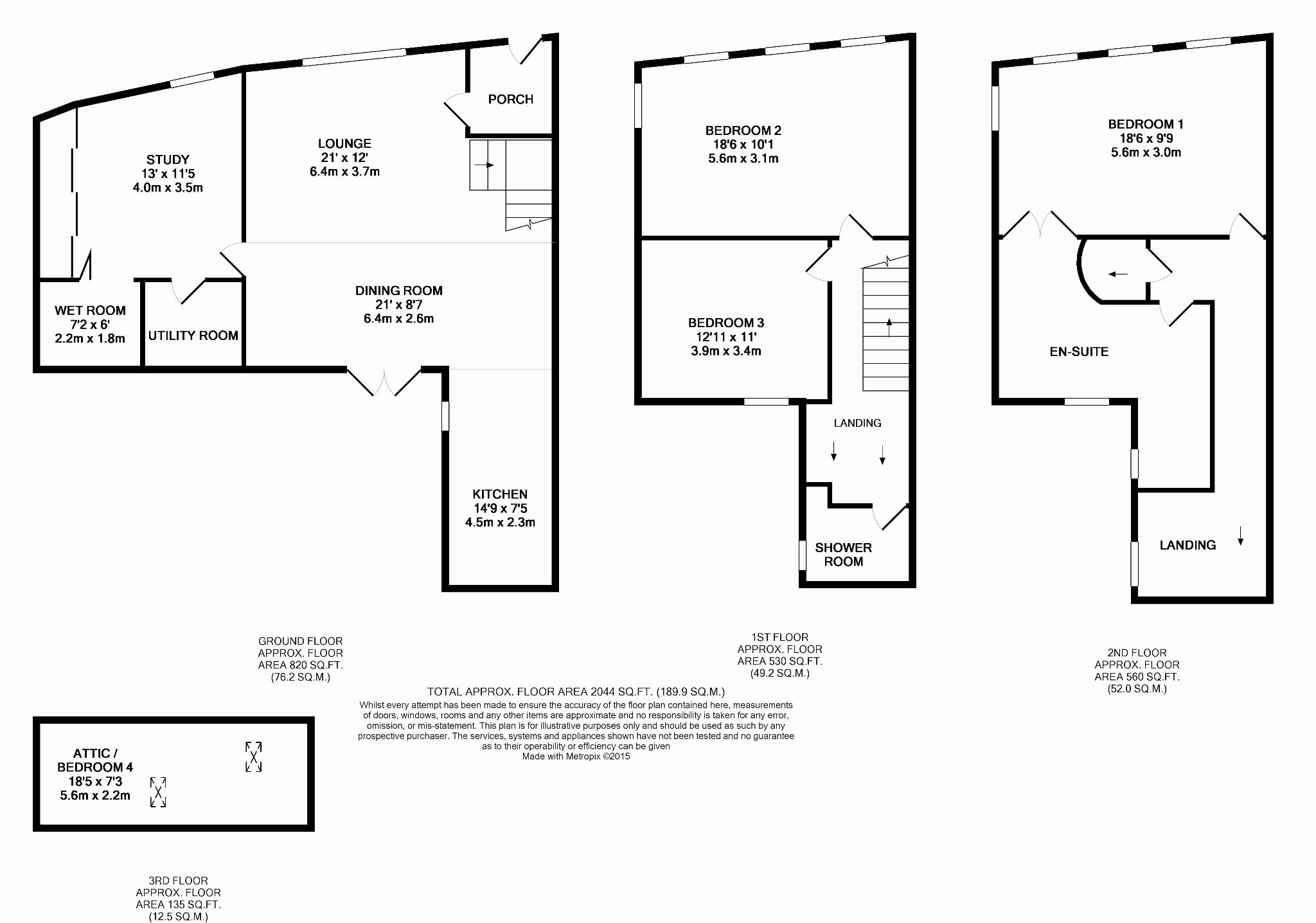 4 bedroom end terraced house Under Offer in Castletown - Floorplan 1