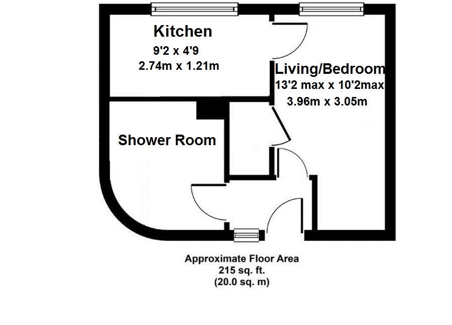 1 bedroom apartment flat/apartment Sale Agreed in Sevenoaks - Floorplan 1