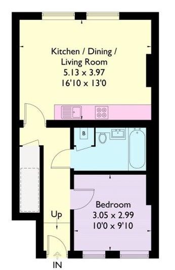 1 bedroom apartment flat/apartment To Let in Sevenoaks - Floorplan 1