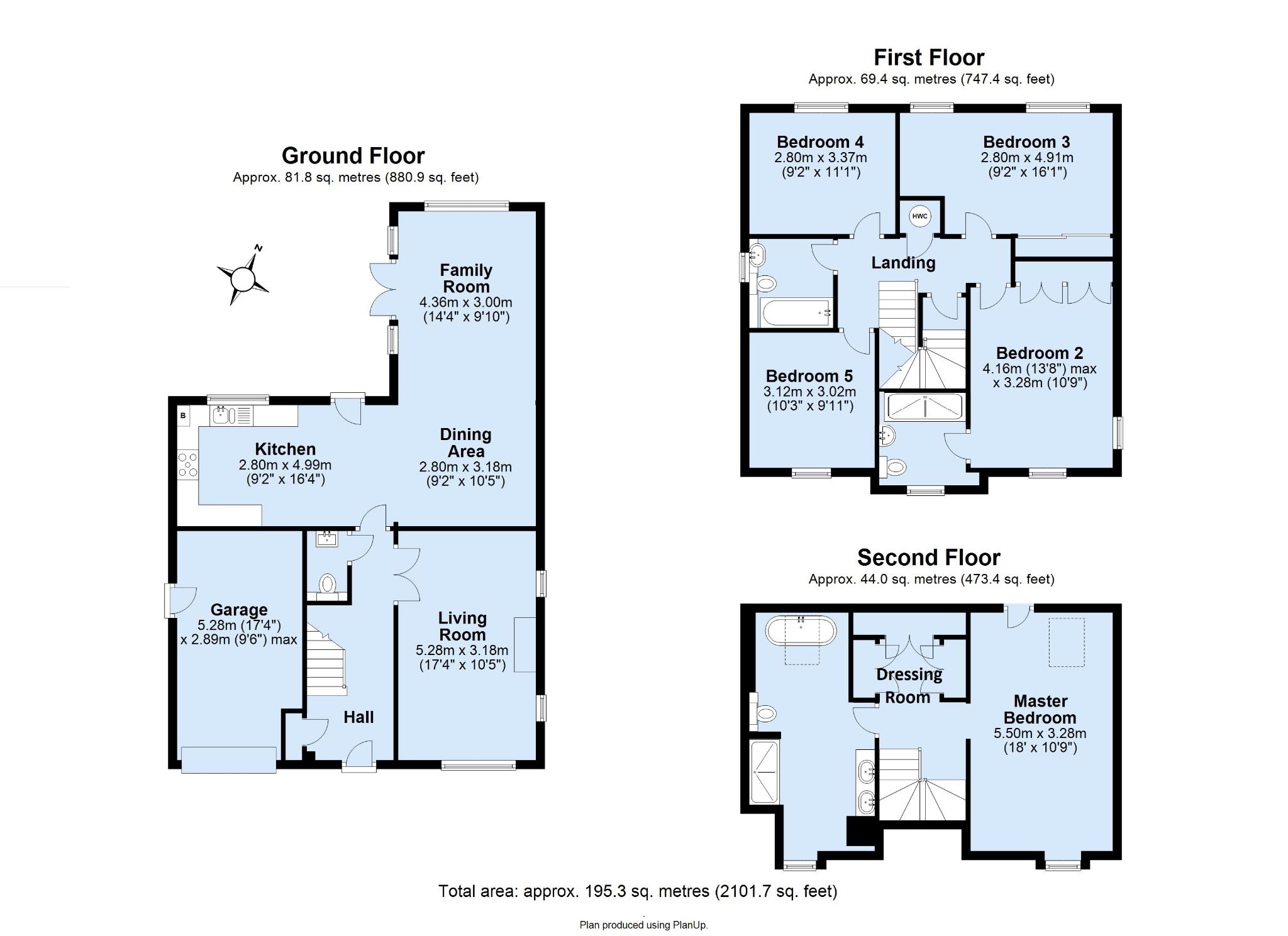 5 bedroom detached house For Sale in Sevenoaks - Floorplan 1