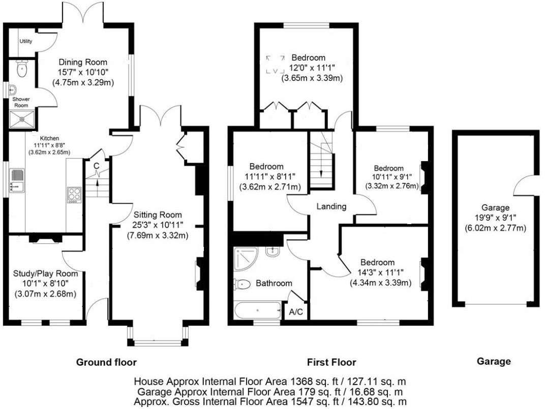 4 bedroom detached house Sale Agreed in Sevenoaks - Floorplan 1