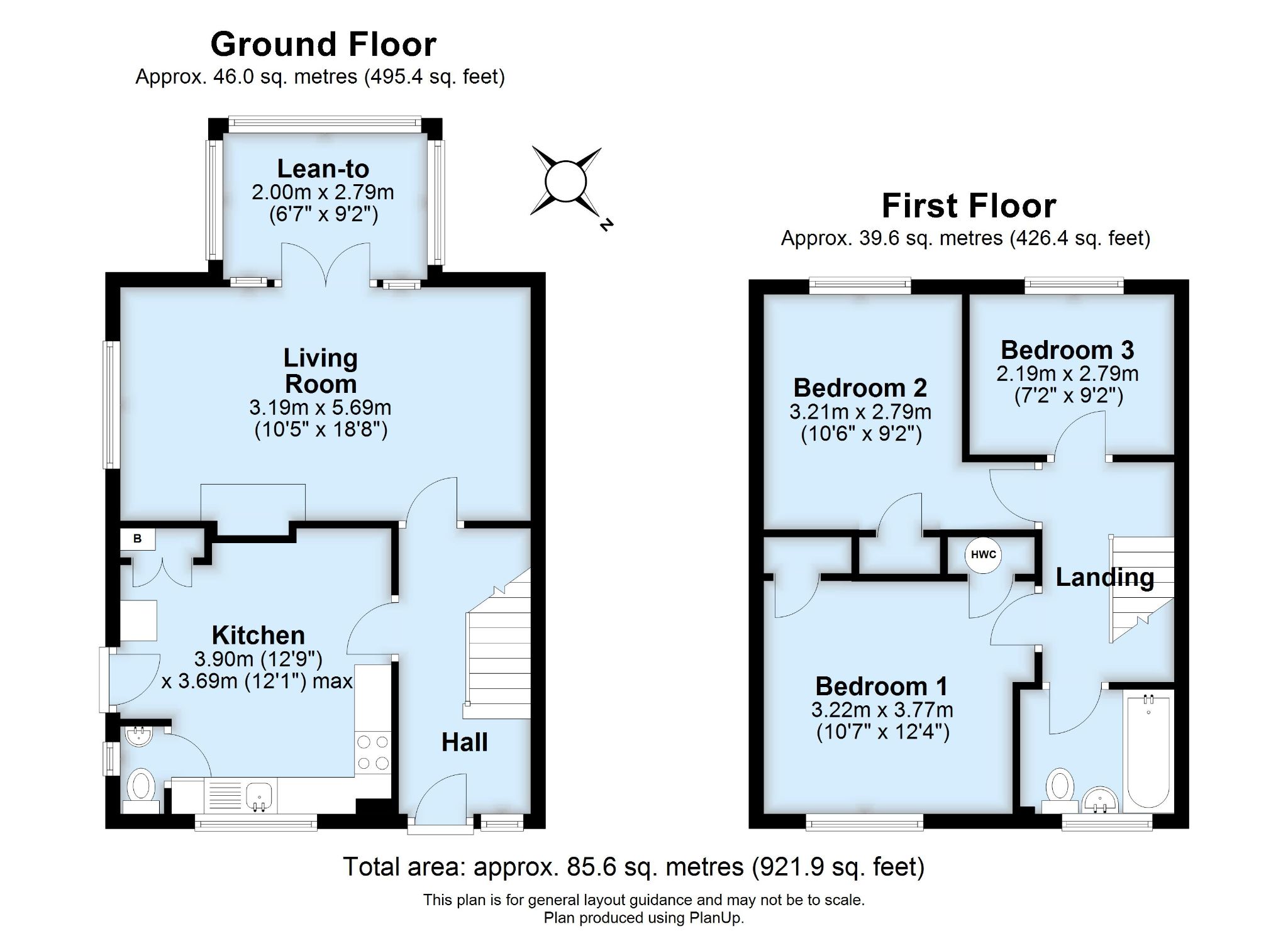 3 bedroom semi-detached house For Sale in Sevenoaks - Floorplan 1