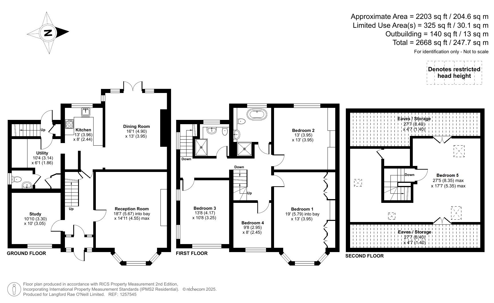5 bedroom semi-detached house For Sale in Sevenoaks - Floorplan 1