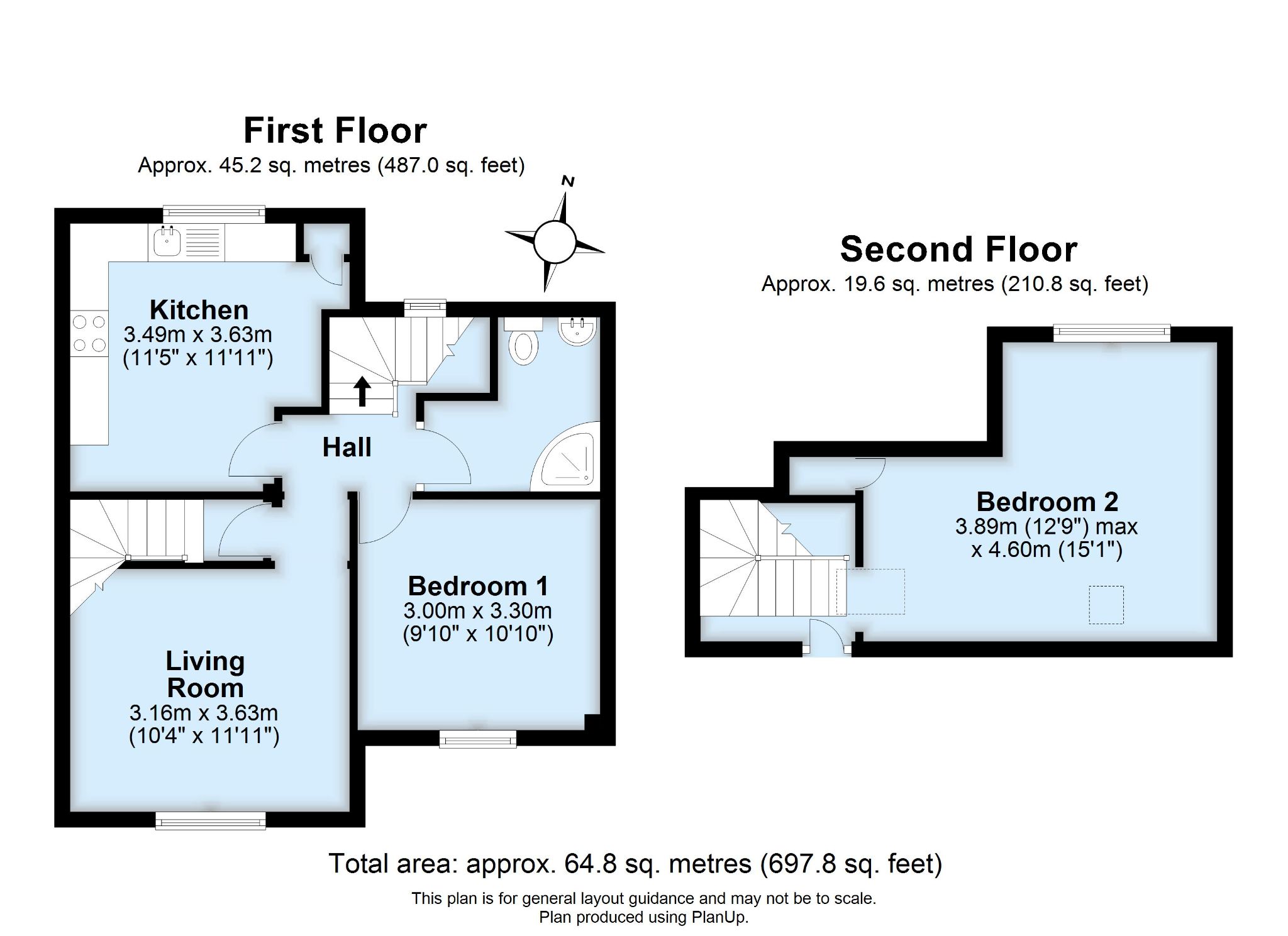 2 bedroom maisonette For Sale in Sevenoaks - Floorplan 1