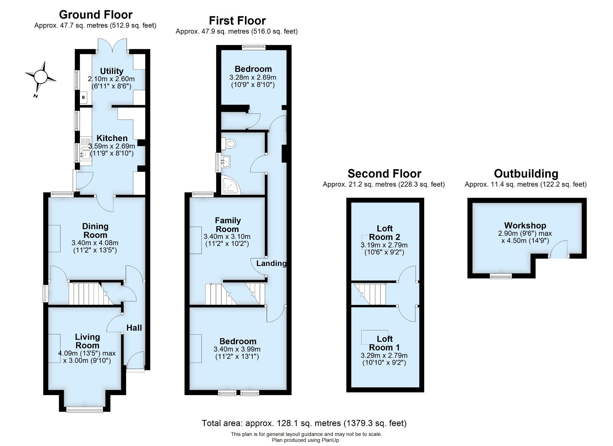 4 bedroom semi-detached house For Sale in Sevenoaks - Floorplan 1
