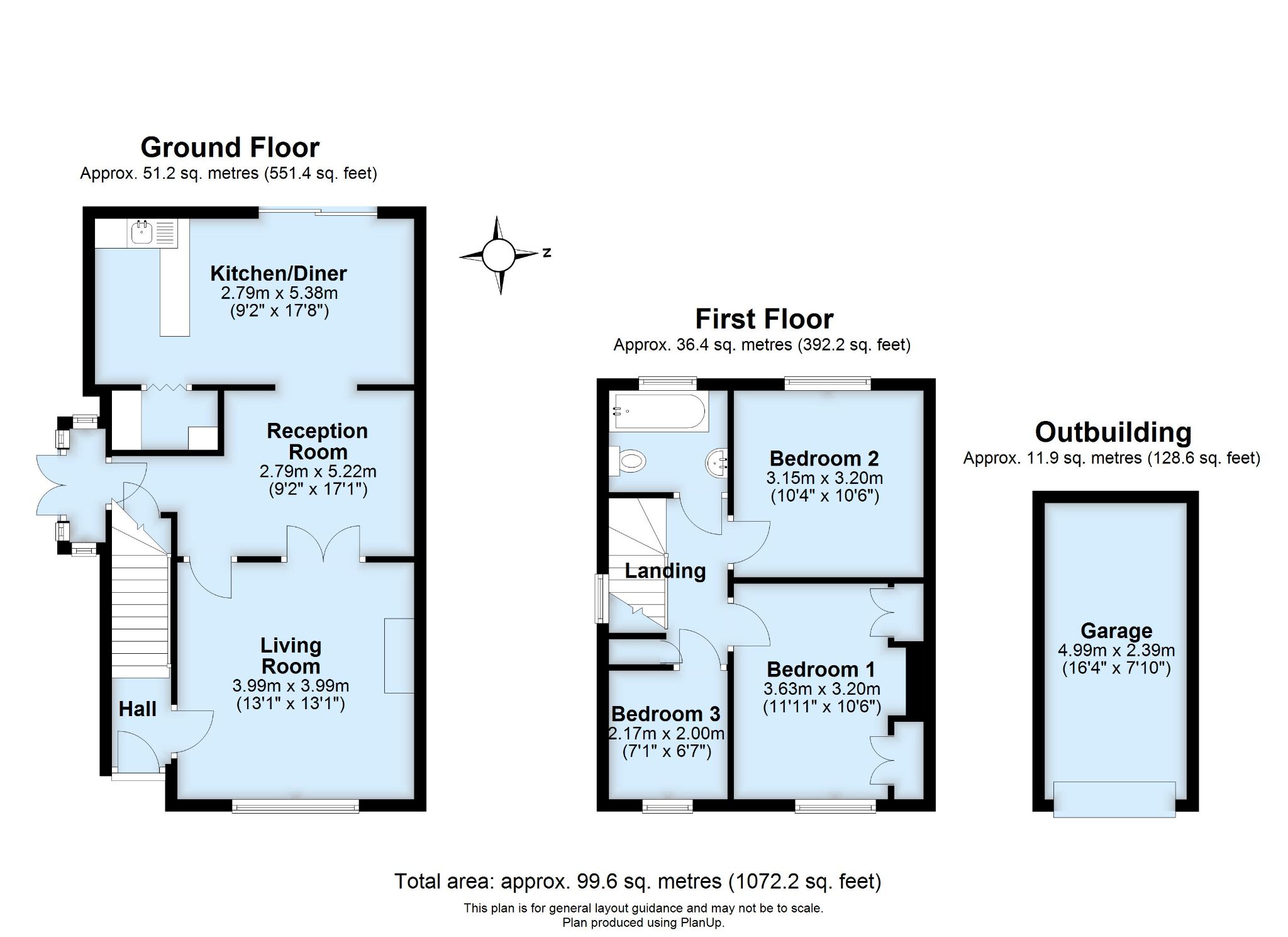 3 bedroom semi-detached house For Sale in Sevenoaks - Floorplan 1