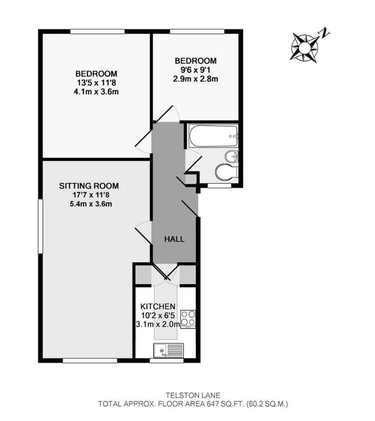 2 bedroom apartment For Sale in Sevenoaks - Floorplan 1