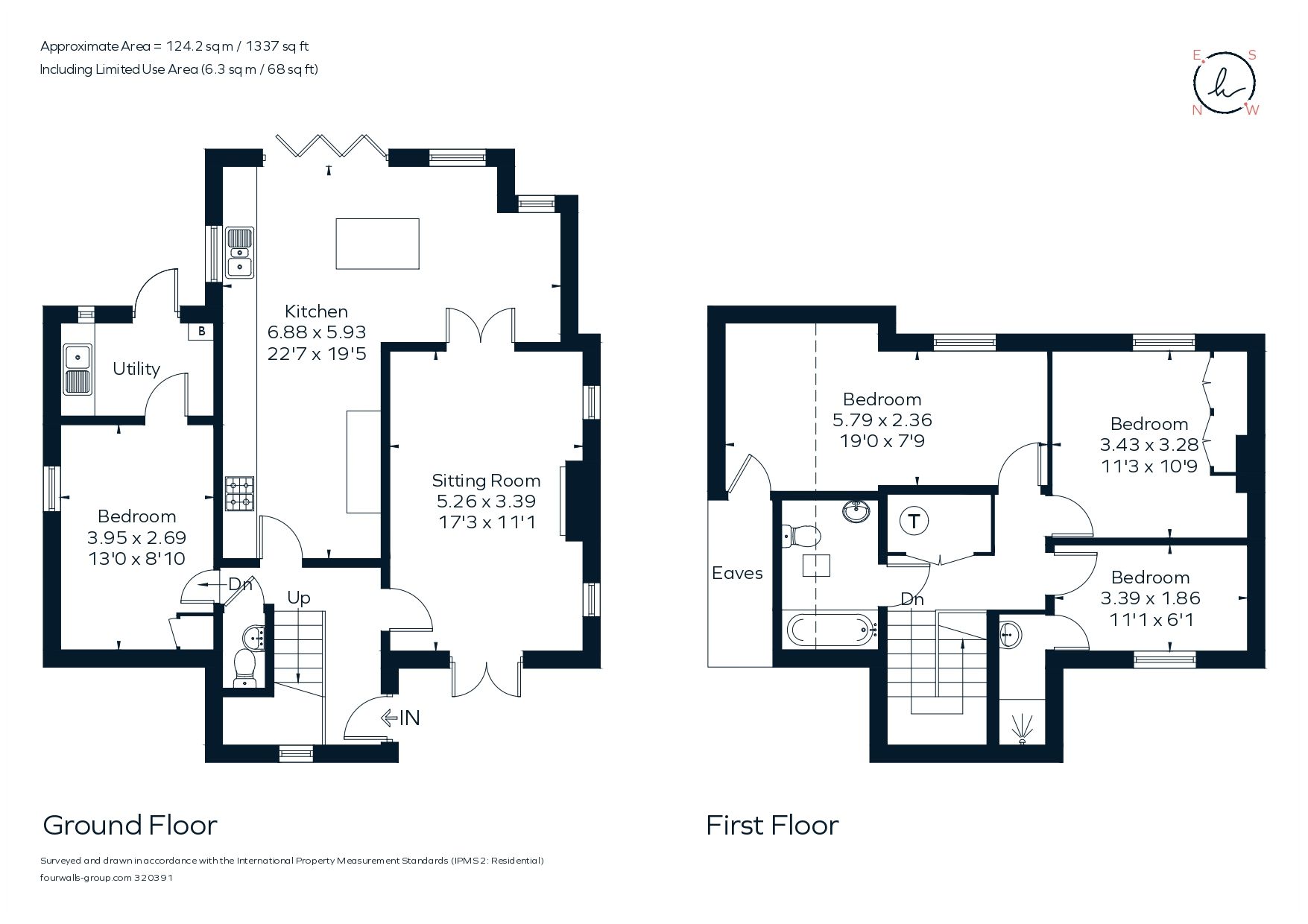 4 bedroom detached house For Sale in Sevenoaks - Floorplan 1