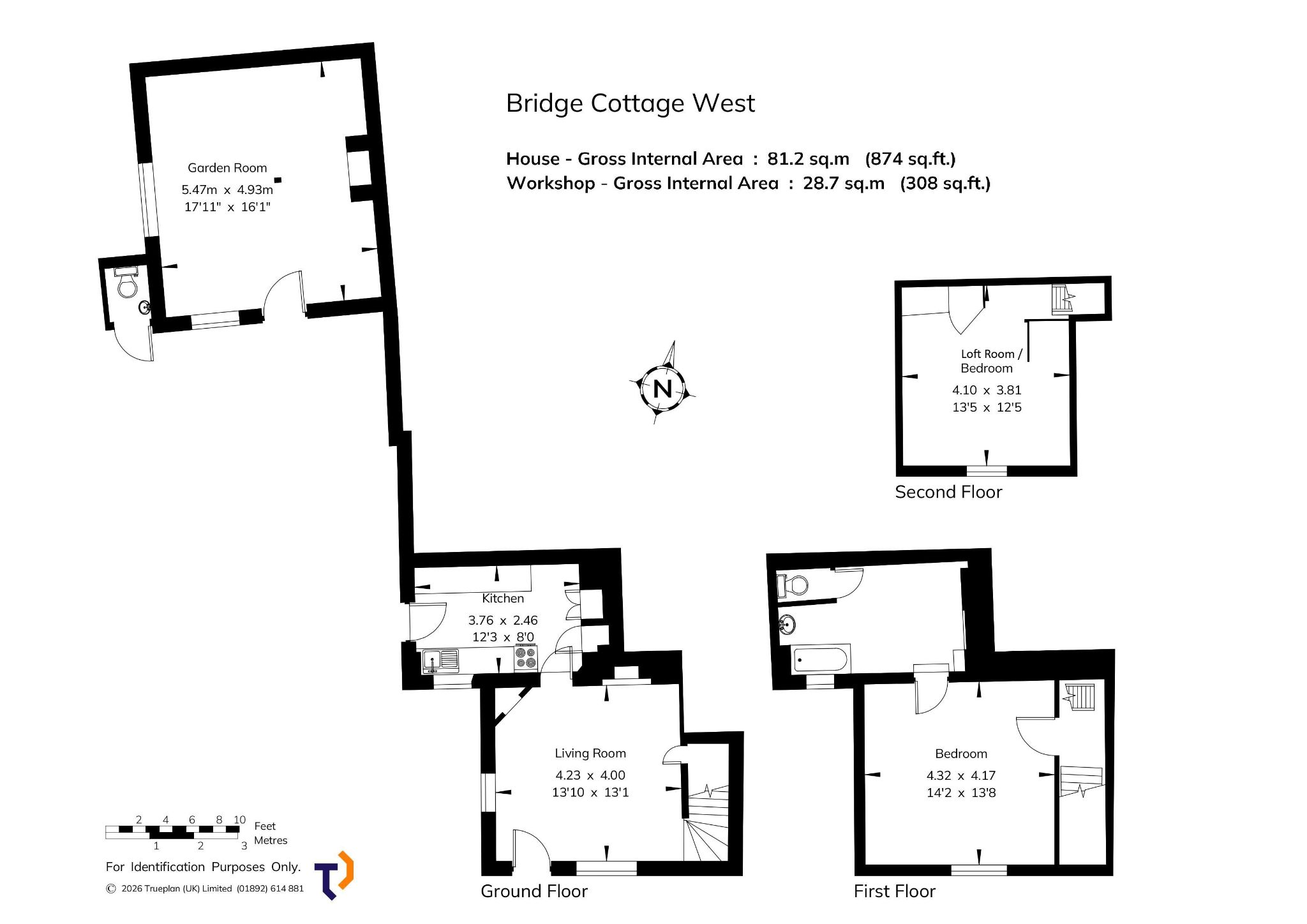 2 bedroom semi-detached house For Sale in Otford - Floorplan 1