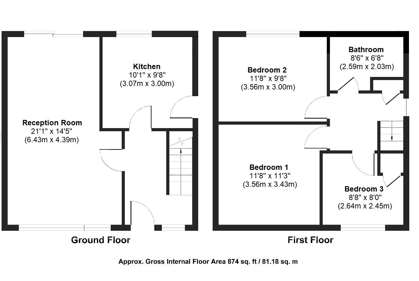 3 bedroom semi-detached house For Sale in Sevenoaks - Floorplan 1