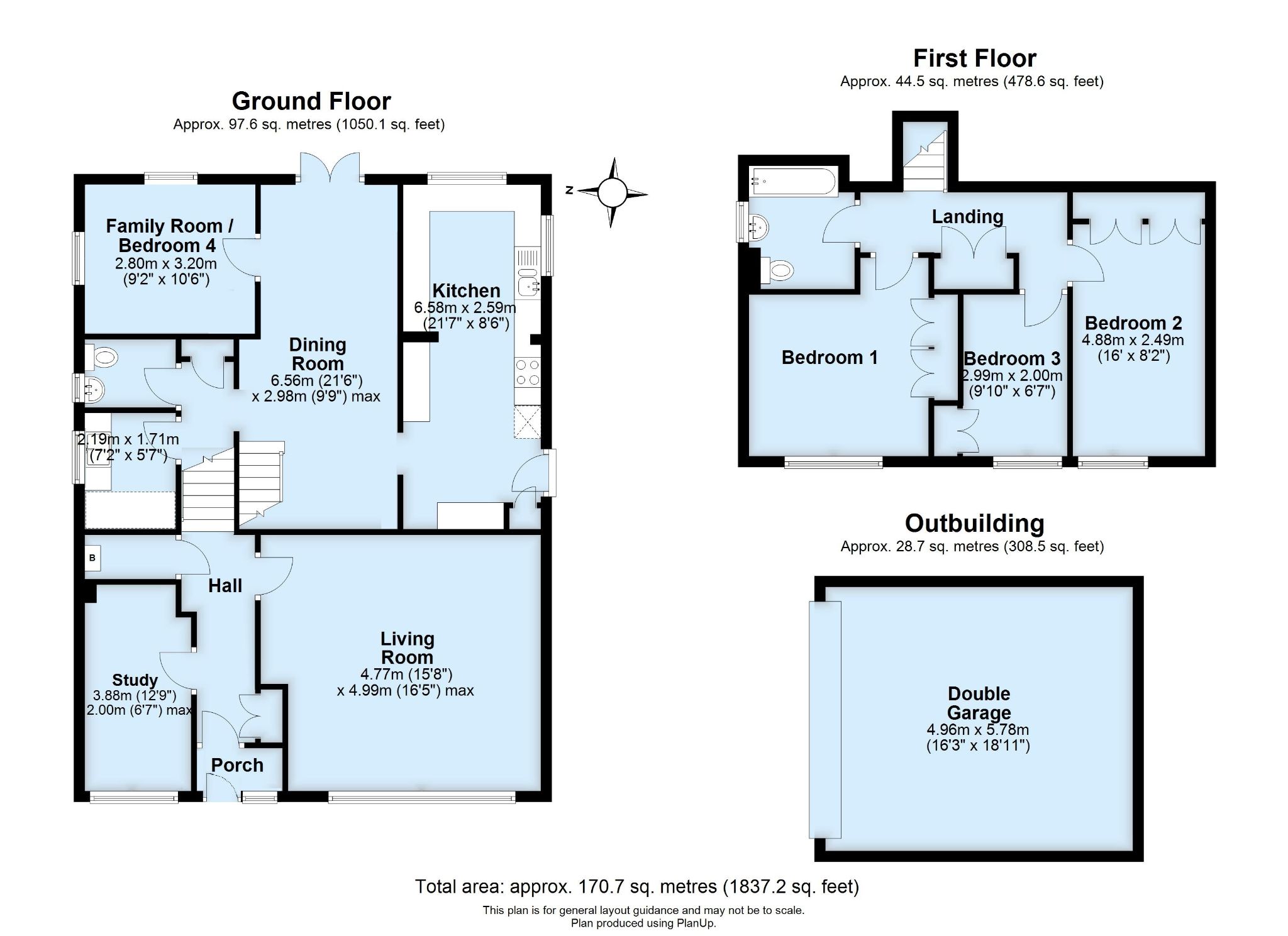 4 bedroom detached house For Sale in Sevenoaks - Floorplan 1