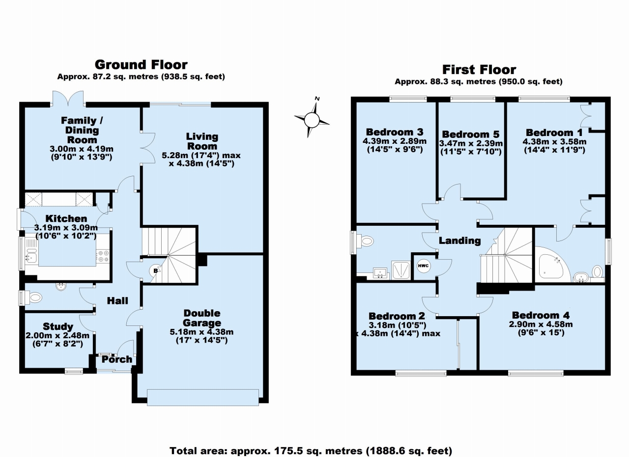 5 bedroom detached house Sold in Sevenoaks - Floorplan 1