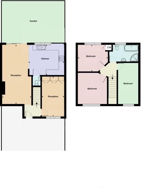 3 bedroom semi-detached house Sale Agreed in Potters Bar - Floorplan 1