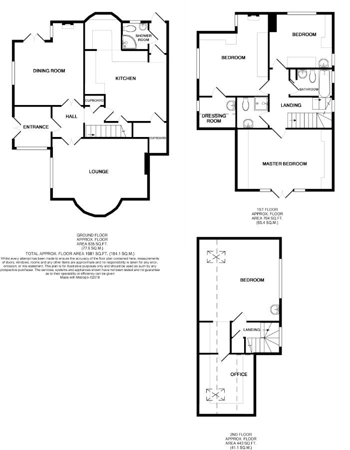 4 bedroom detached house For Sale in Potters Bar - Floorplan 1