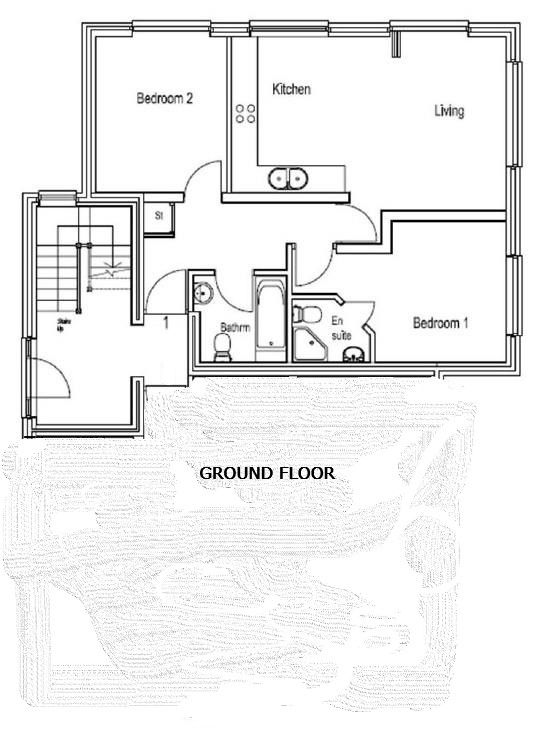 2 bedroom ground floor flat/apartment For Sale in Brookmans Park - Floorplan 1