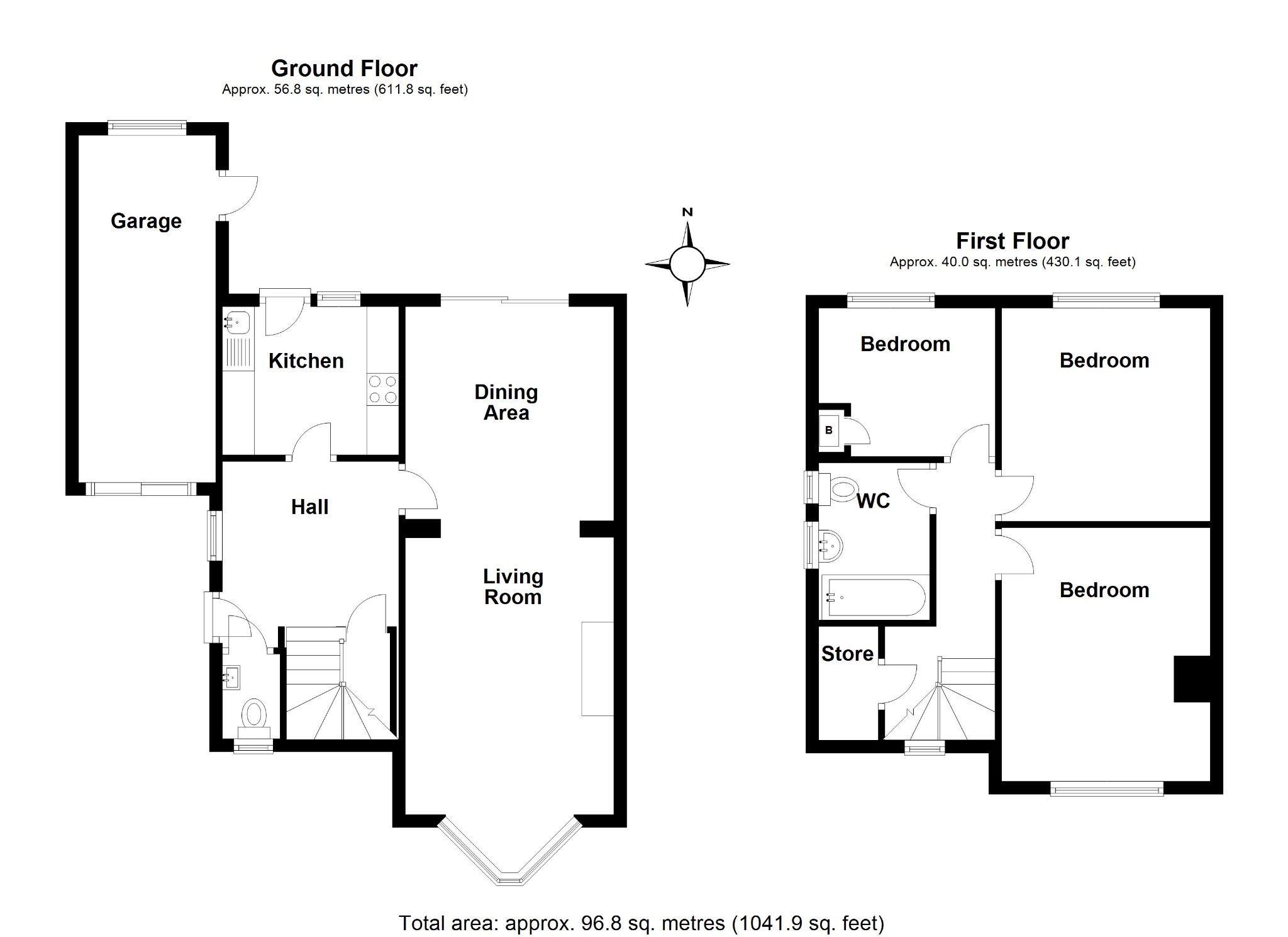3 bedroom semi-detached house SSTC in Potters Bar - Floorplan 1