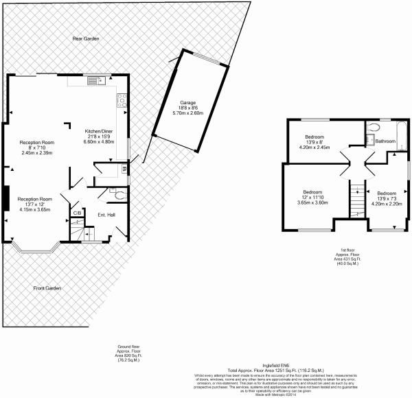 3 bedroom semi-detached house SSTC in Potters Bar - Floorplan 1