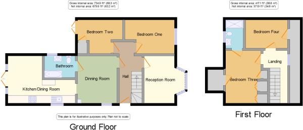 4 bedroom semi-detached bungalow SSTC in Potters Bar - Floorplan 1