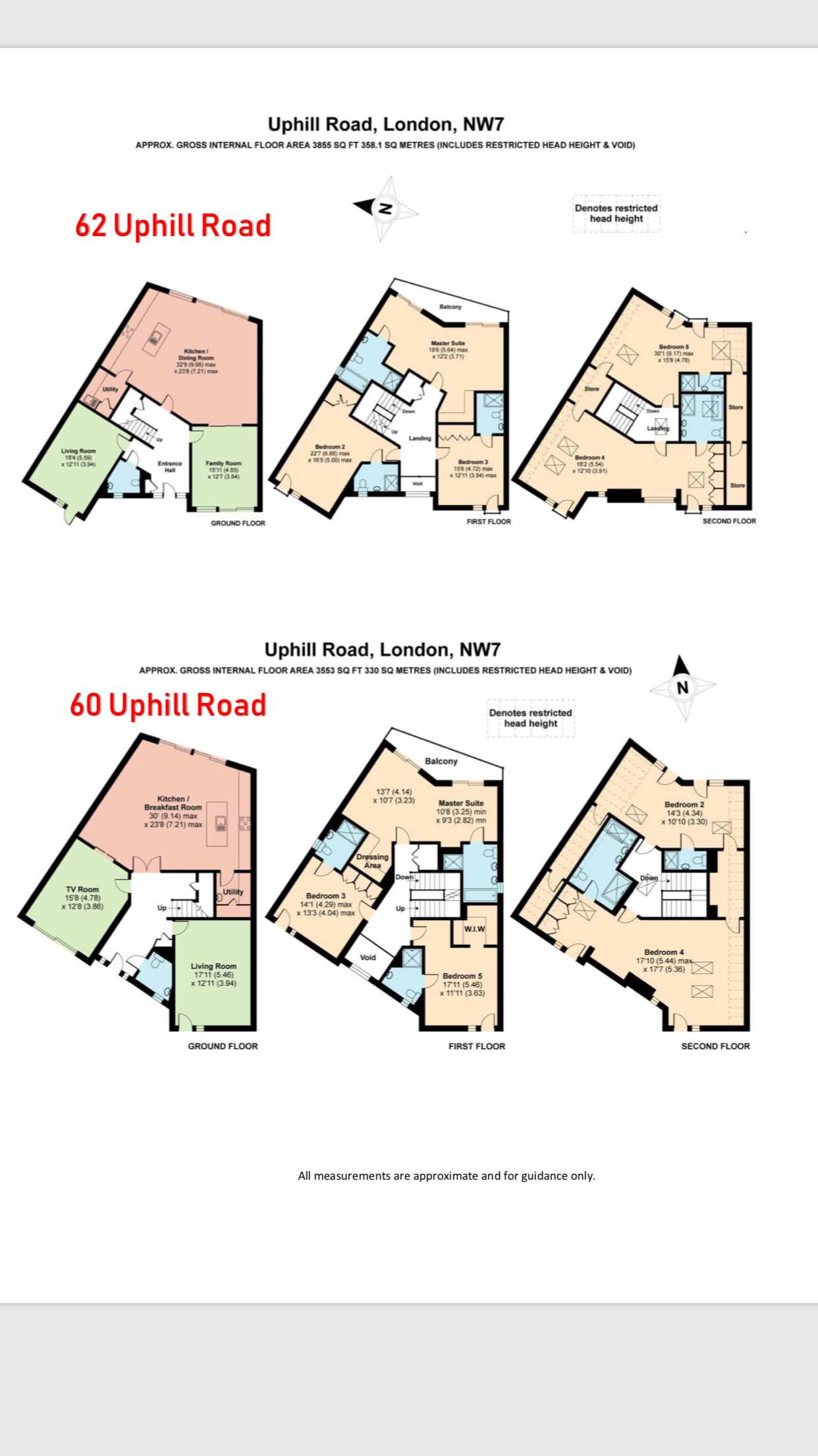 5 bedroom detached house For Sale in Mill Hill - Floorplan 1
