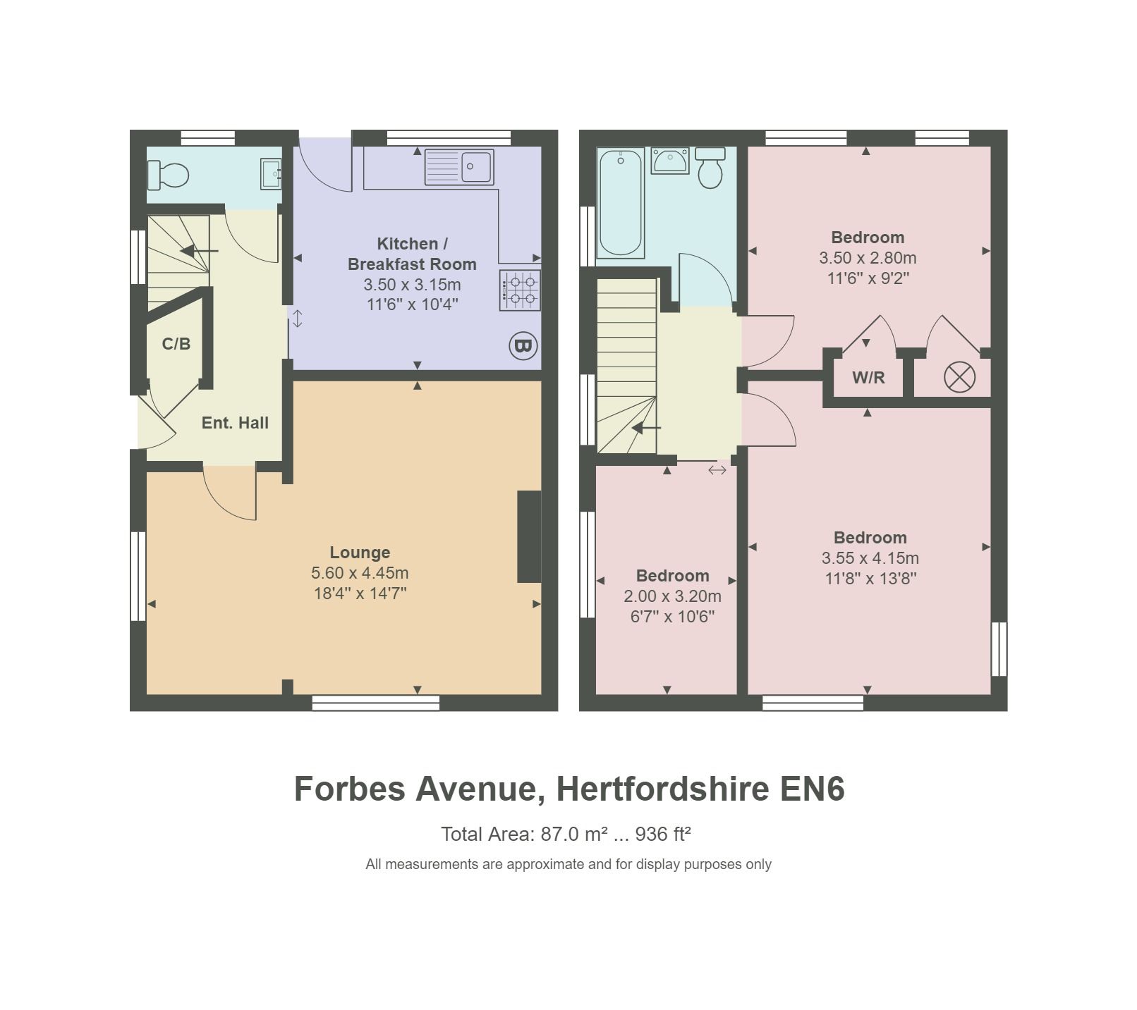 3 bedroom semi-detached house Sale Agreed in Potters Bar - Floorplan 1