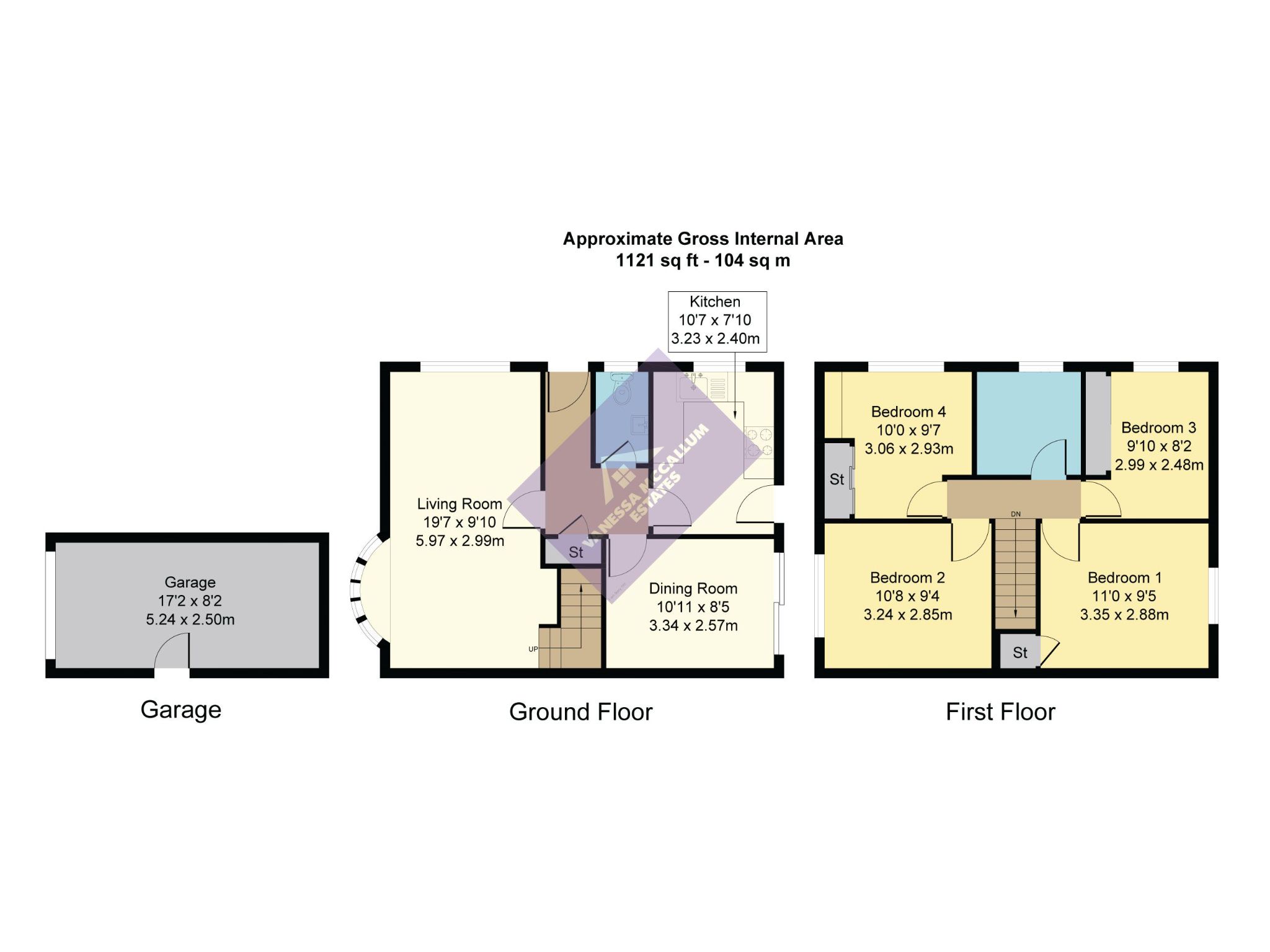 4 bedroom detached house SSTC in Welwyn Garden City - Floorplan 1