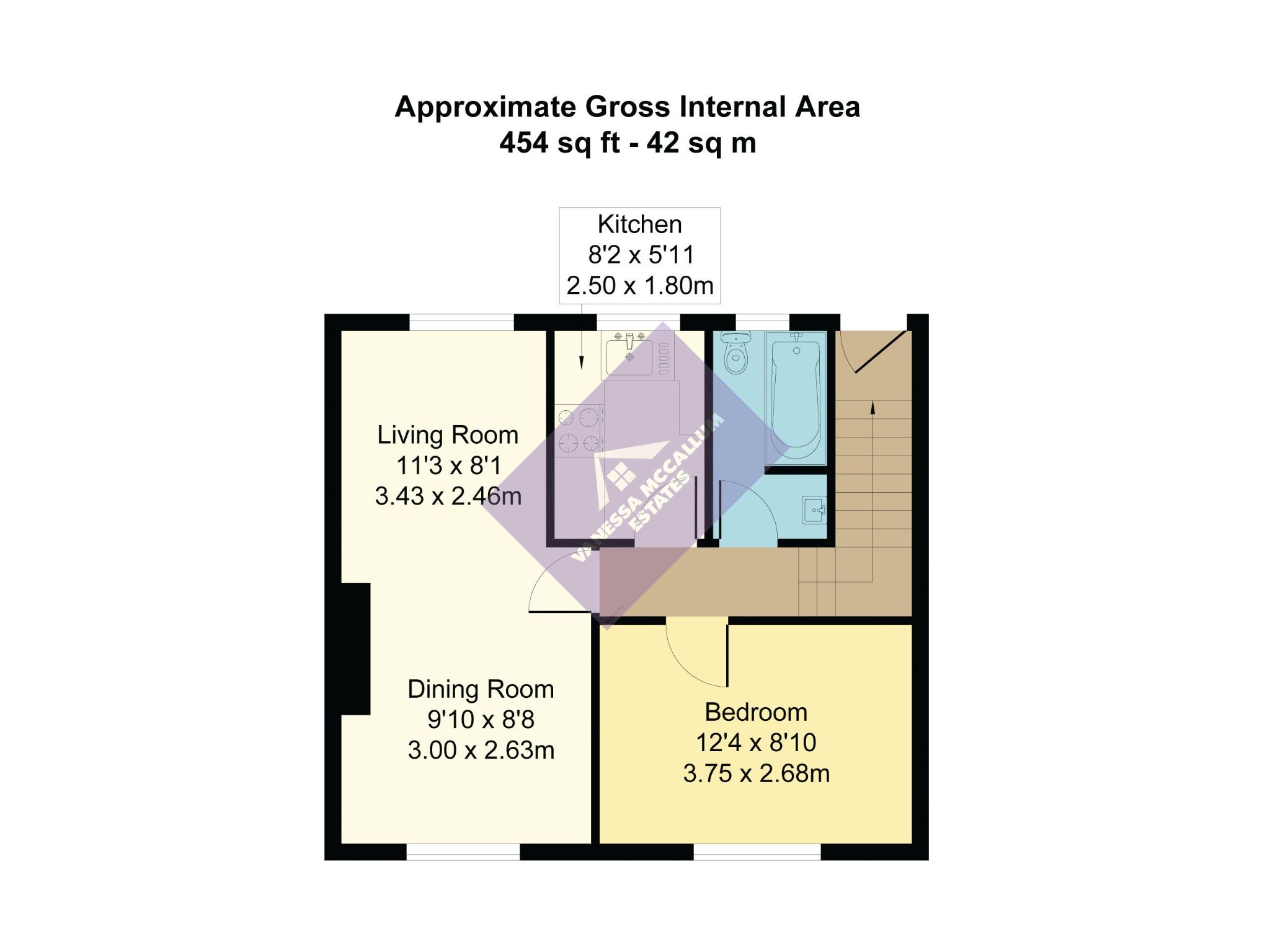 1 bedroom maisonette flat/apartment To Let in Potters Bar - Floorplan 1